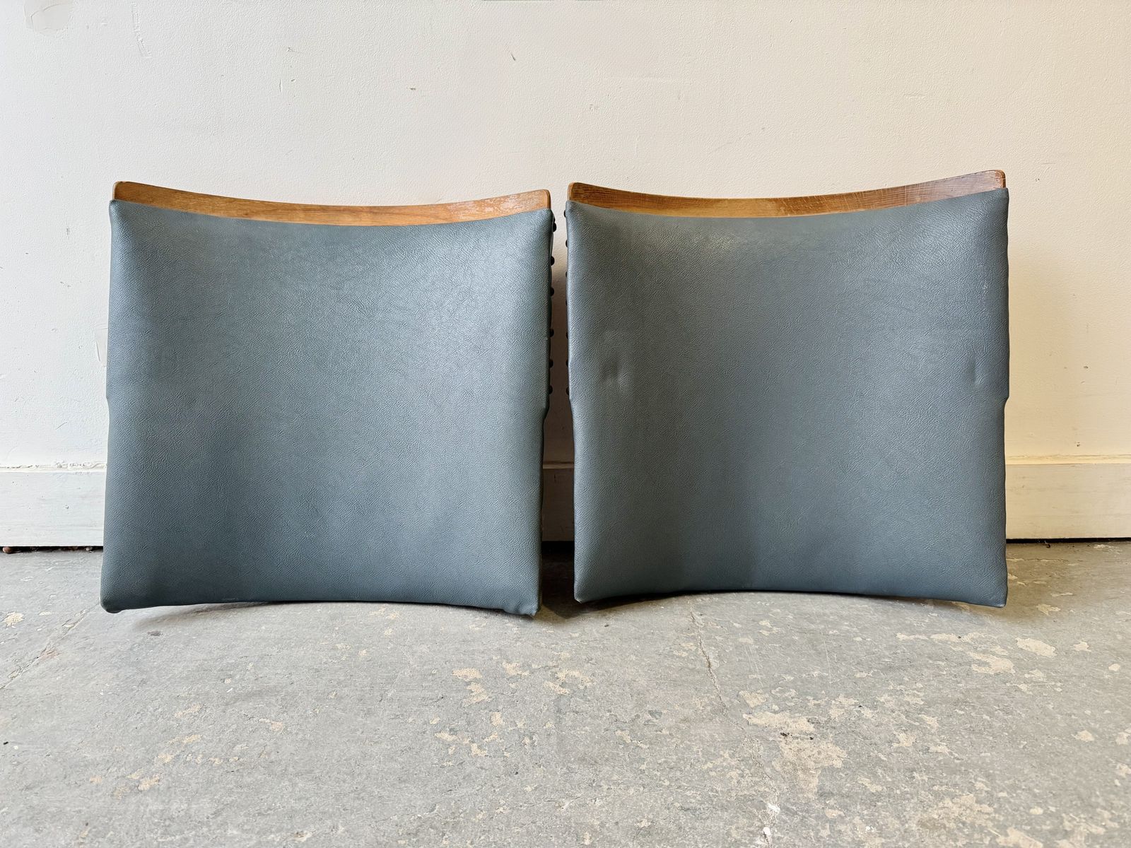 Vintage Pair Of Cinema Seat Backs For Spares