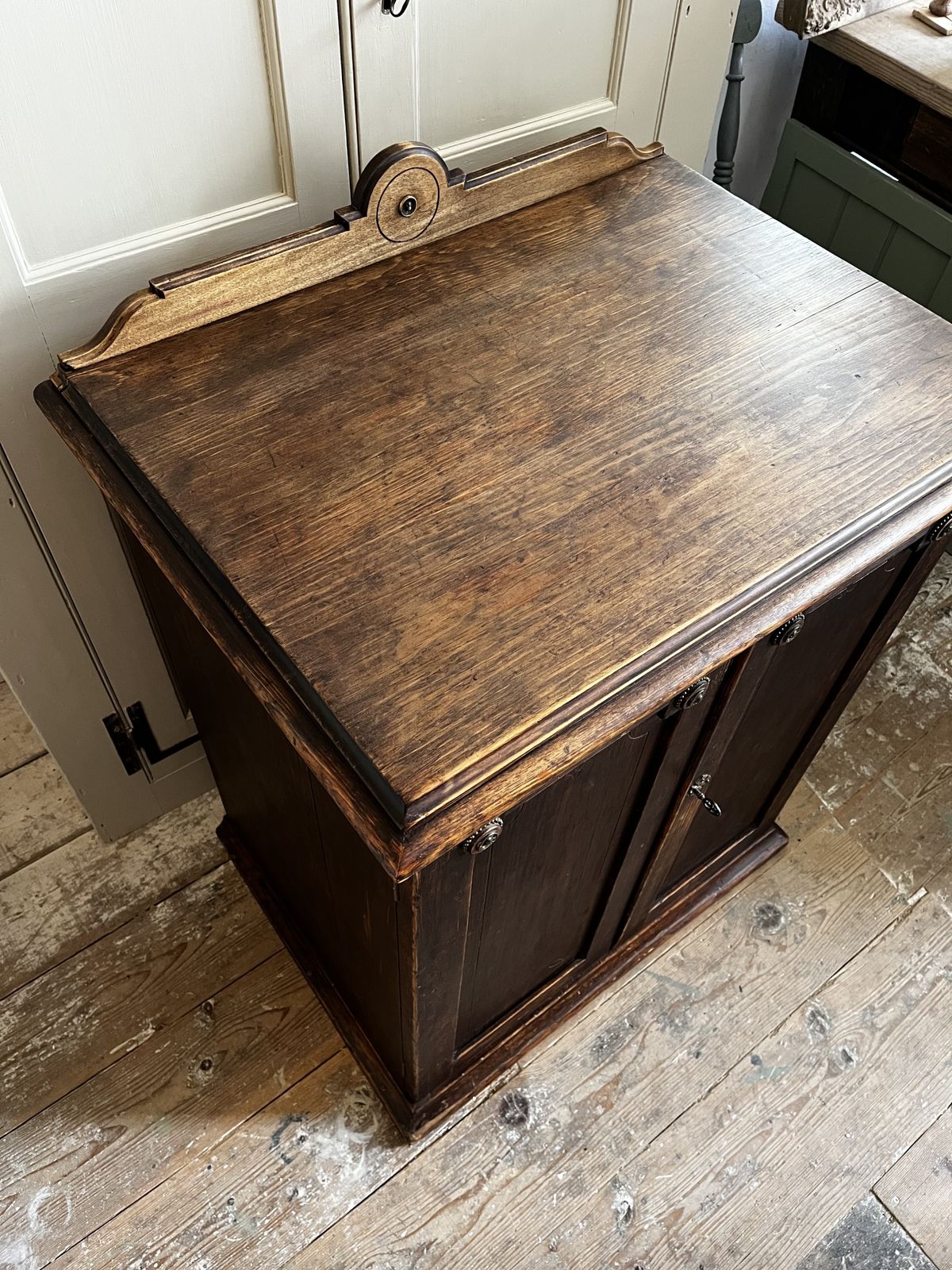 A Deep Victorian Aesthetic Movement Cupboard With Drawer photo buy