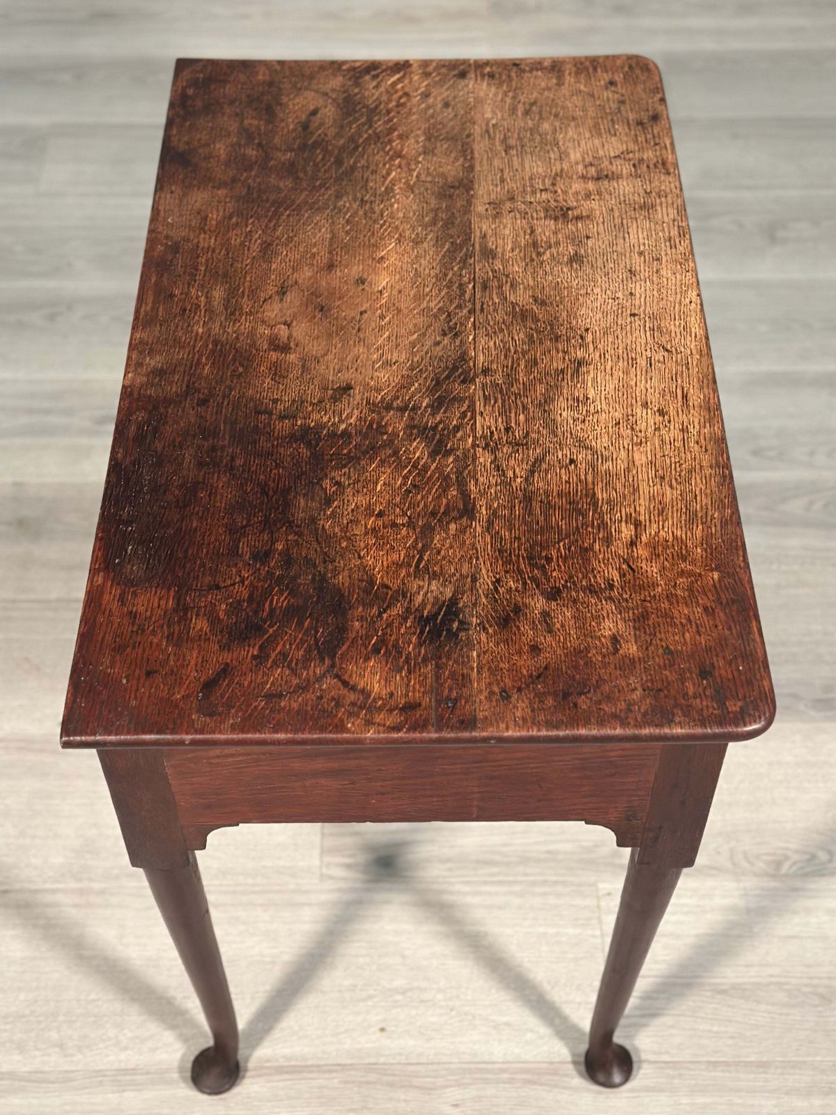 Furniture Georgian Oak Side Table C.1780 photo