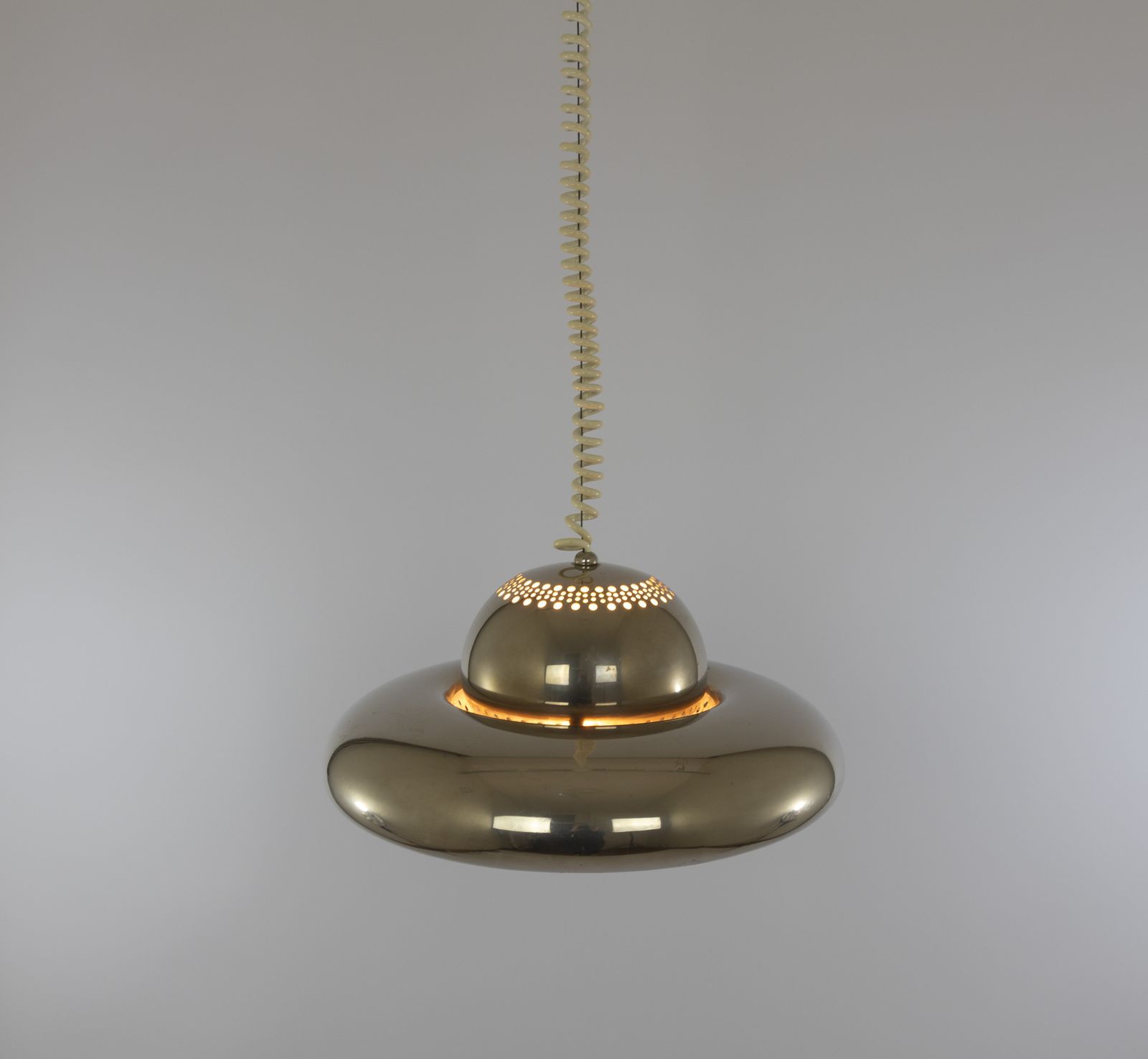 Nickel Fior Di Loto Pendant By Afra And Tobia Scarpa For Flos, 1960s photo furniture