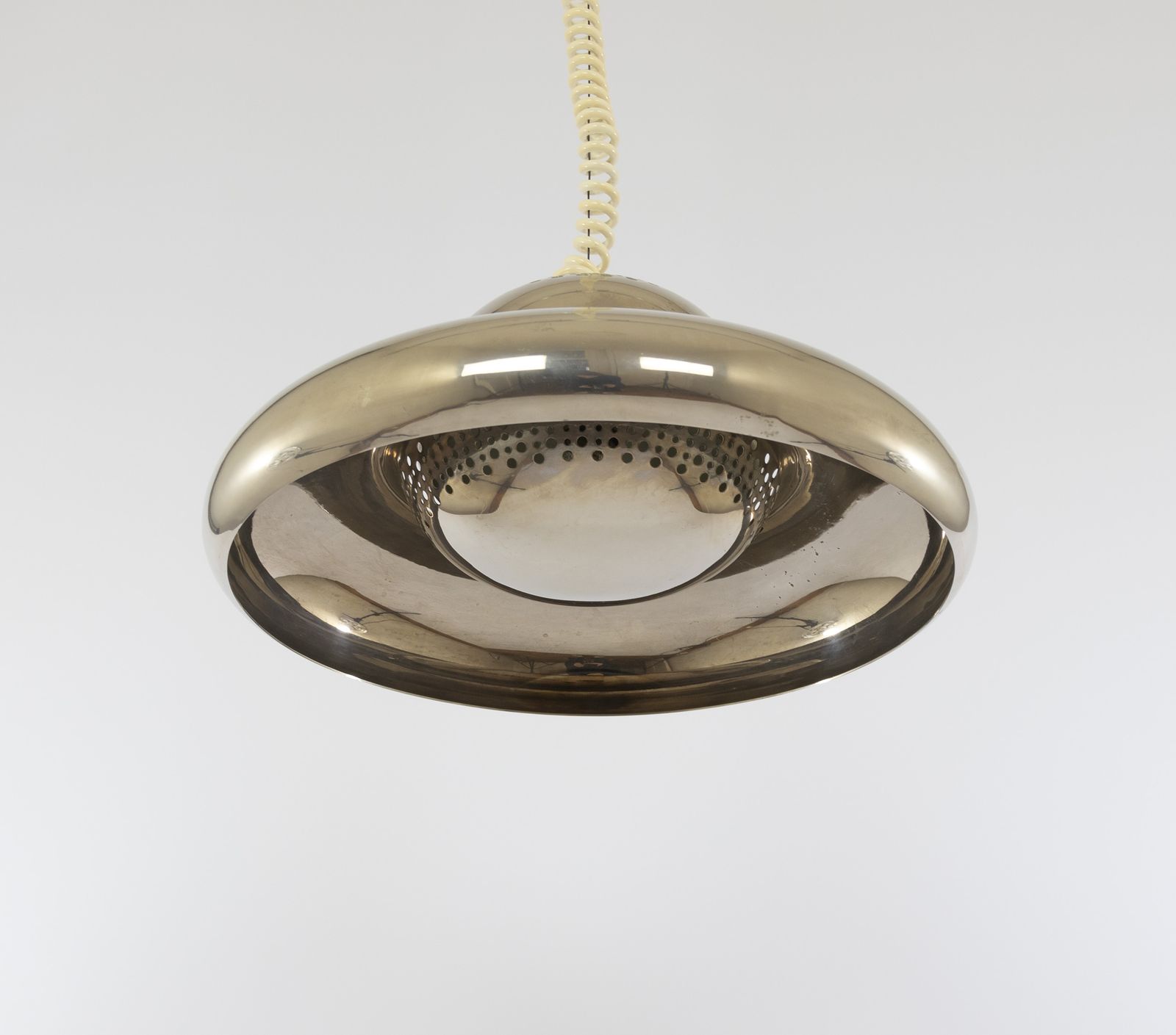 photo for sale Nickel Fior Di Loto Pendant By Afra And Tobia Scarpa For Flos, 1960s