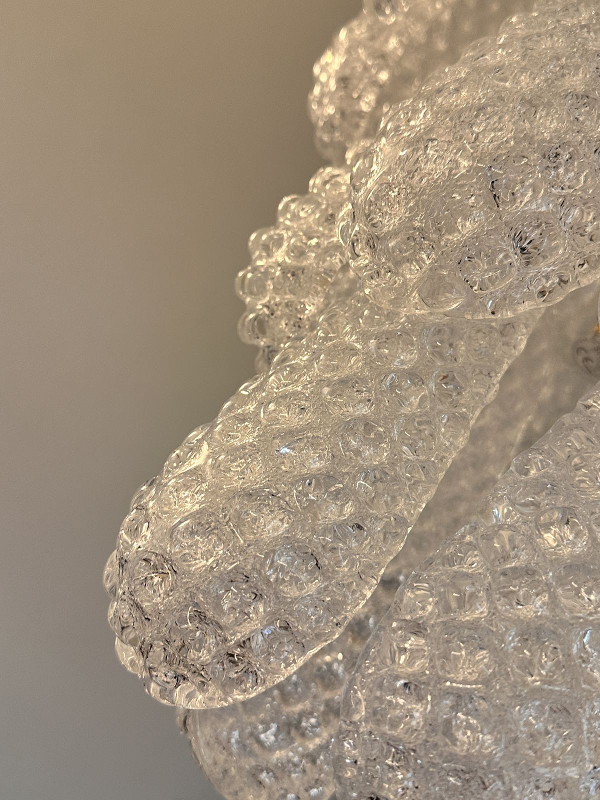 Venetian Luxury Mid Century Modern "Conchiglie" Murano Glass Chandelier photo for sale
