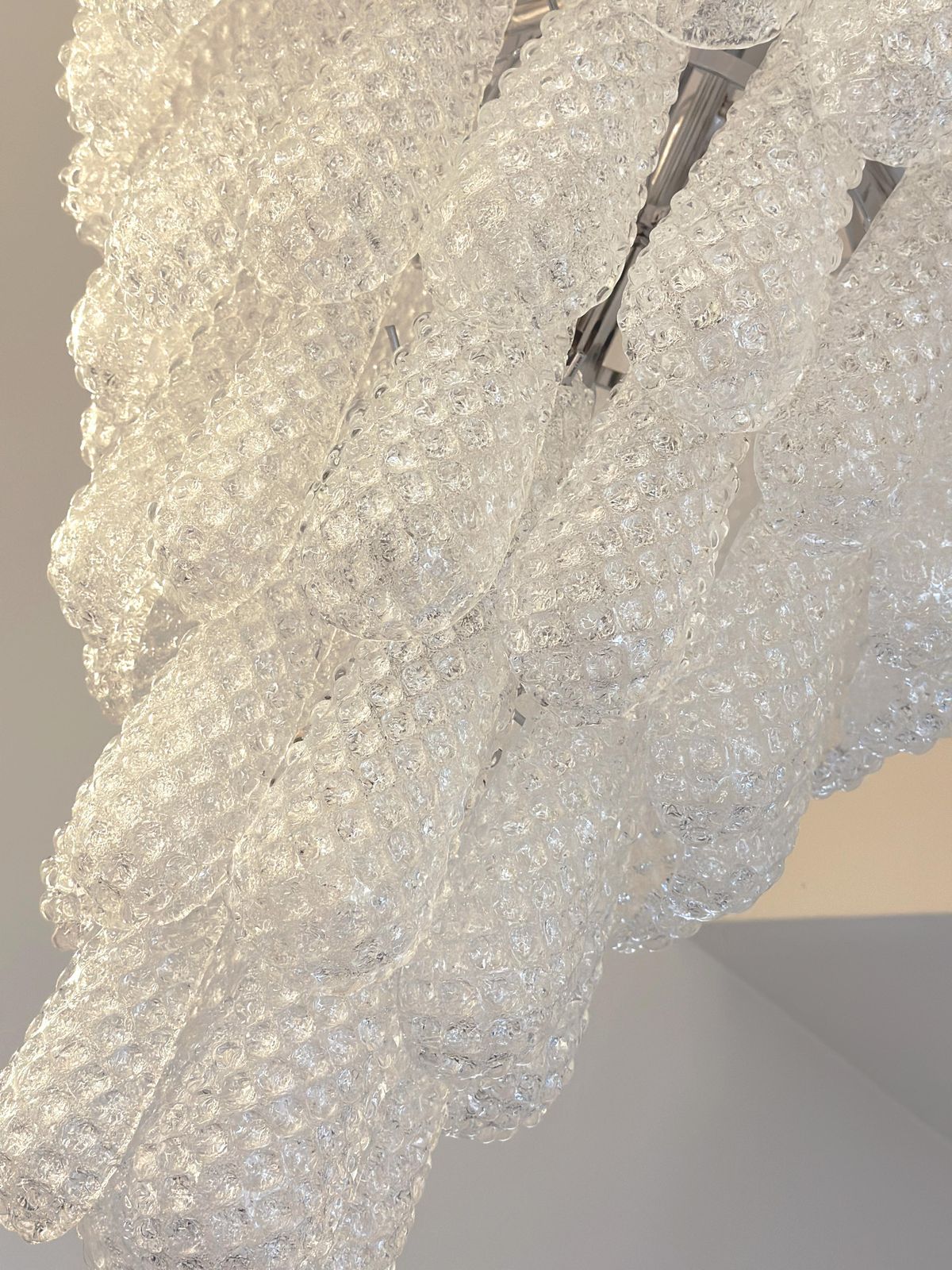 Venetian Luxury Mid Century Modern "Conchiglie" Murano Glass Chandelier photo Lighting