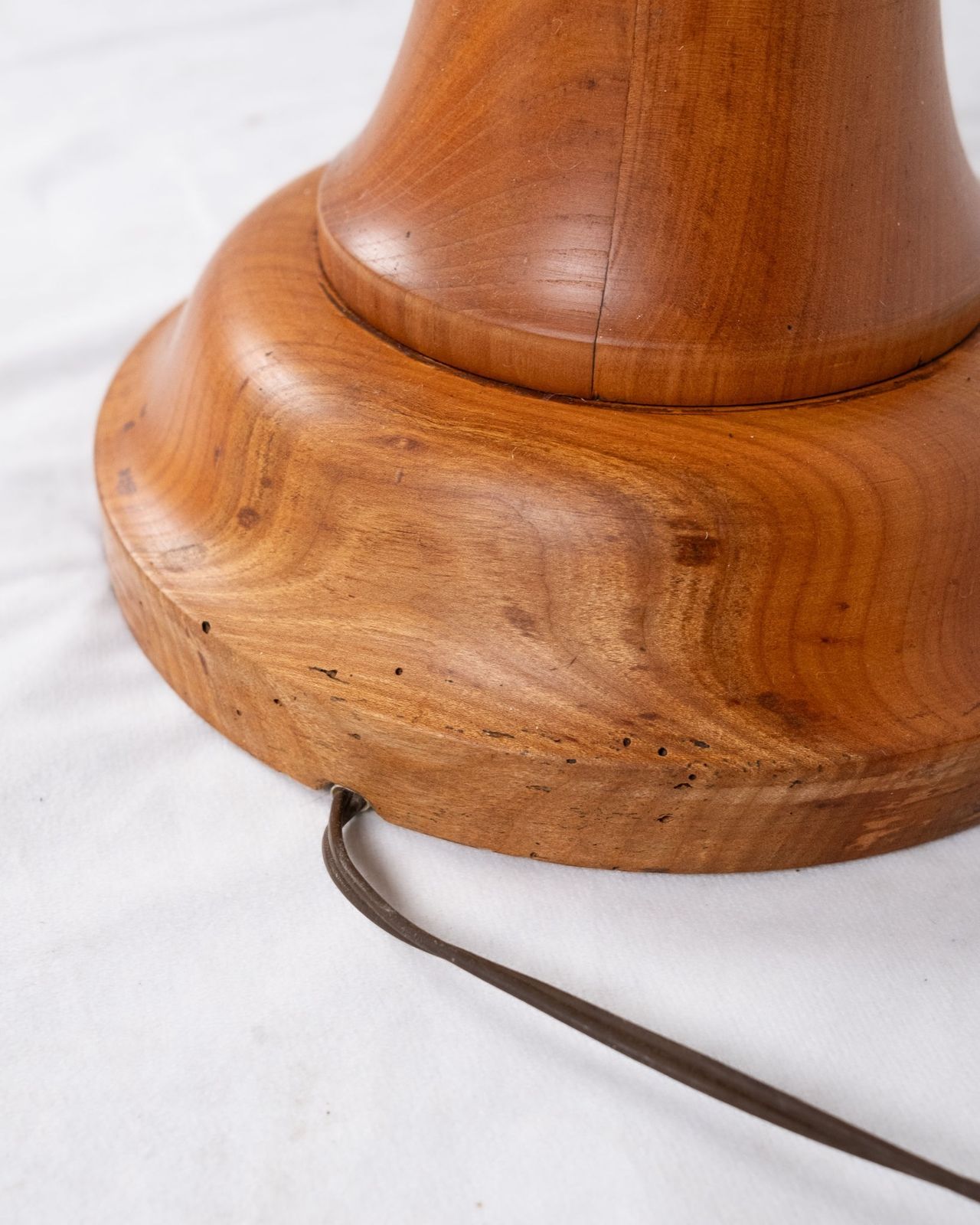 photo for sale Pair Of Turned Wood Floor Lamps, France, Mid 20th Century