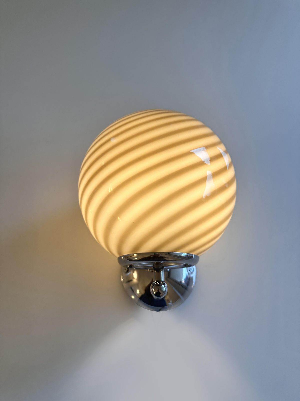 Contemporary Beige And Brown “Rods” Murano Glass Wall Sconces Set Of Two photo furniture