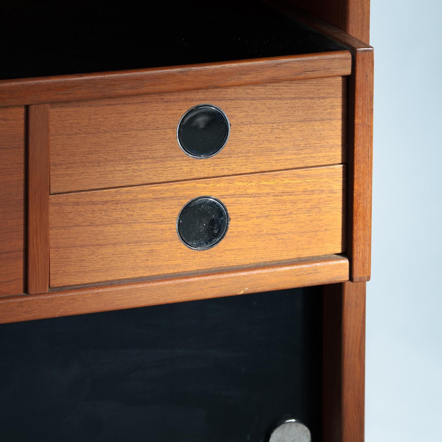 Erik Buch Boomerang Dry Bar Cabinet In Teak For Dyrlund, 1960s photo vinterior