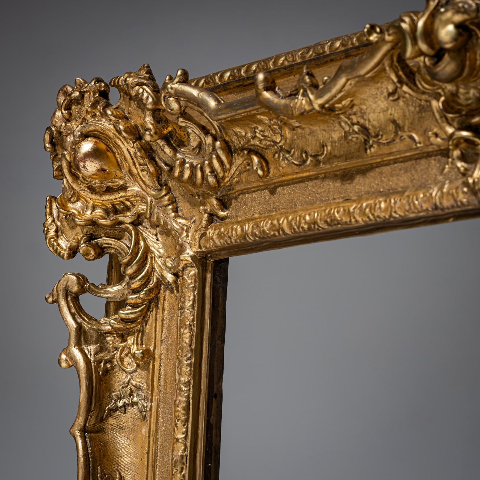 Gilt Louis XV Stucco Frame, France, 18th Century photo Home Decor