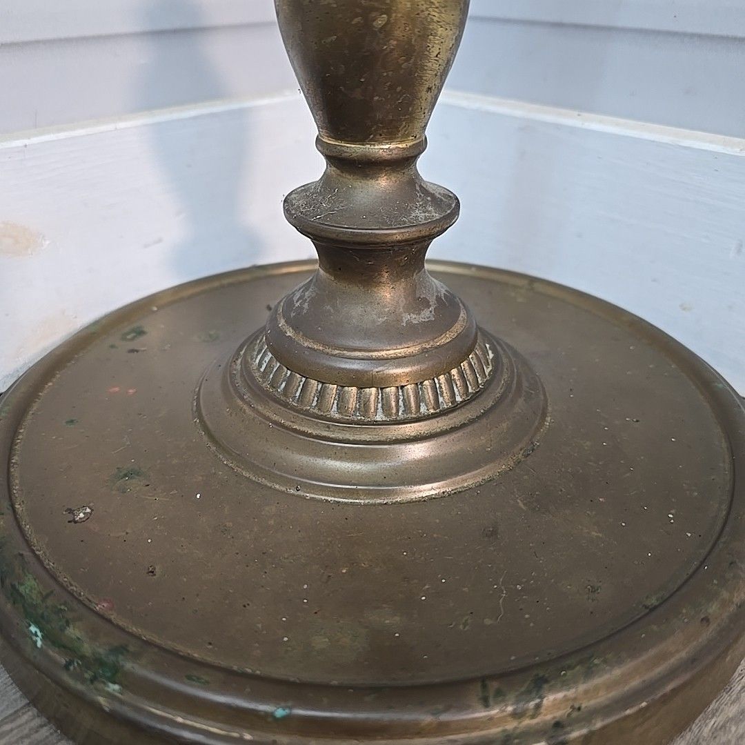 Vintage Brass Floor Lamp Barley Twist Column Antique Standard Lamp For Rewire photo 160.0