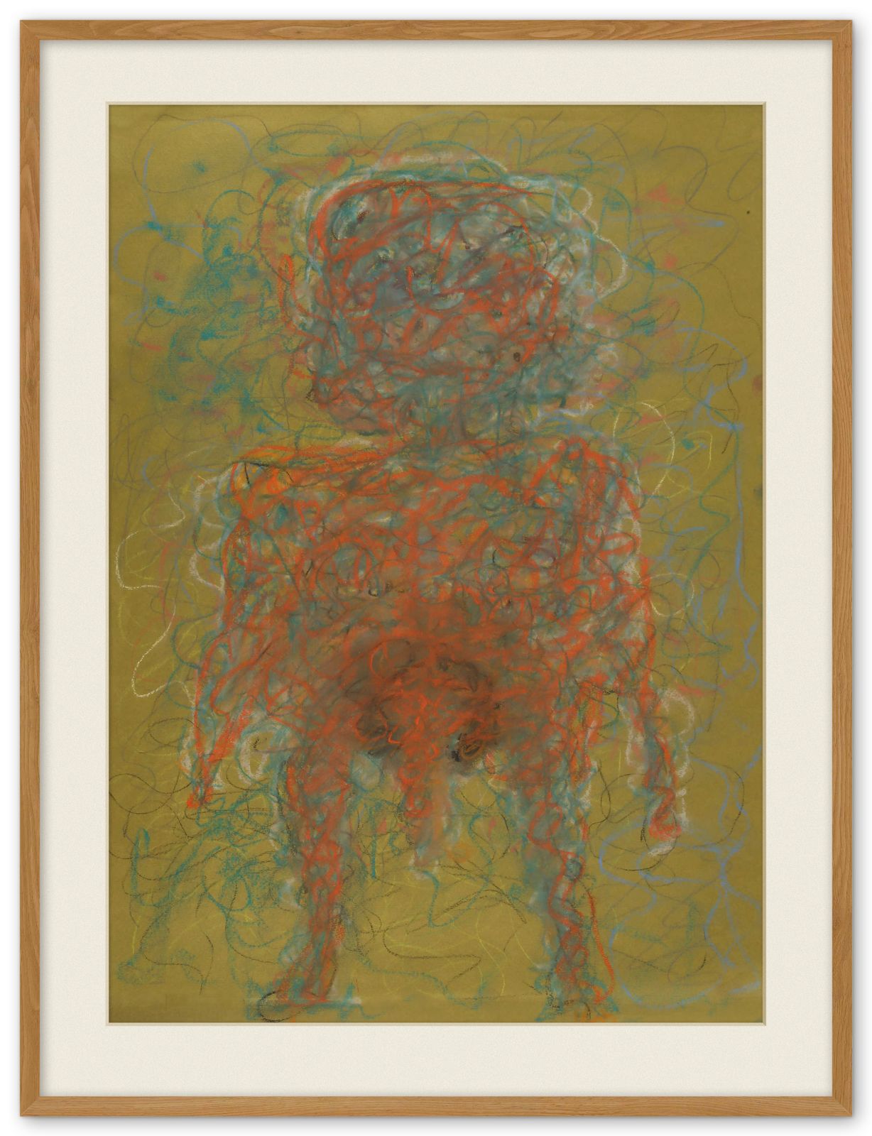 Sweet Semi Abstract Nude By Collectible British Painter