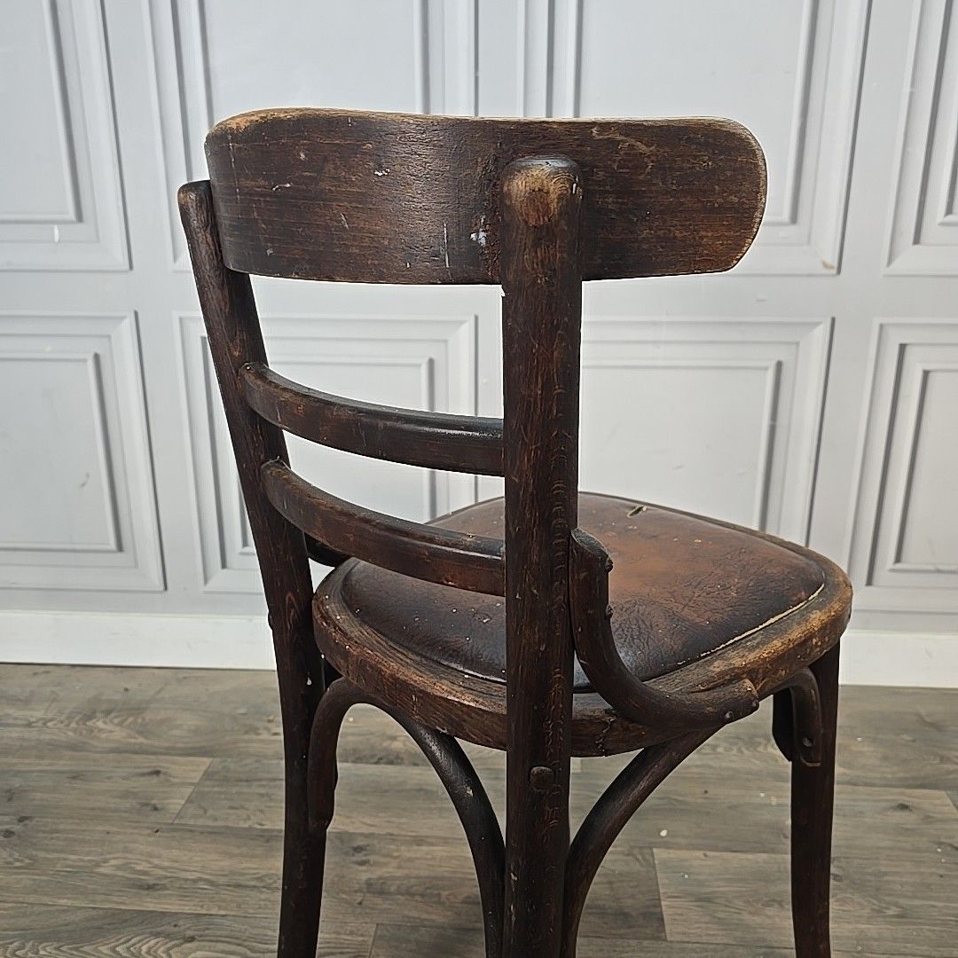 photo for sale Antique Vintage Bentwood Chair Thonet Style Naafi Military Canteen Seating