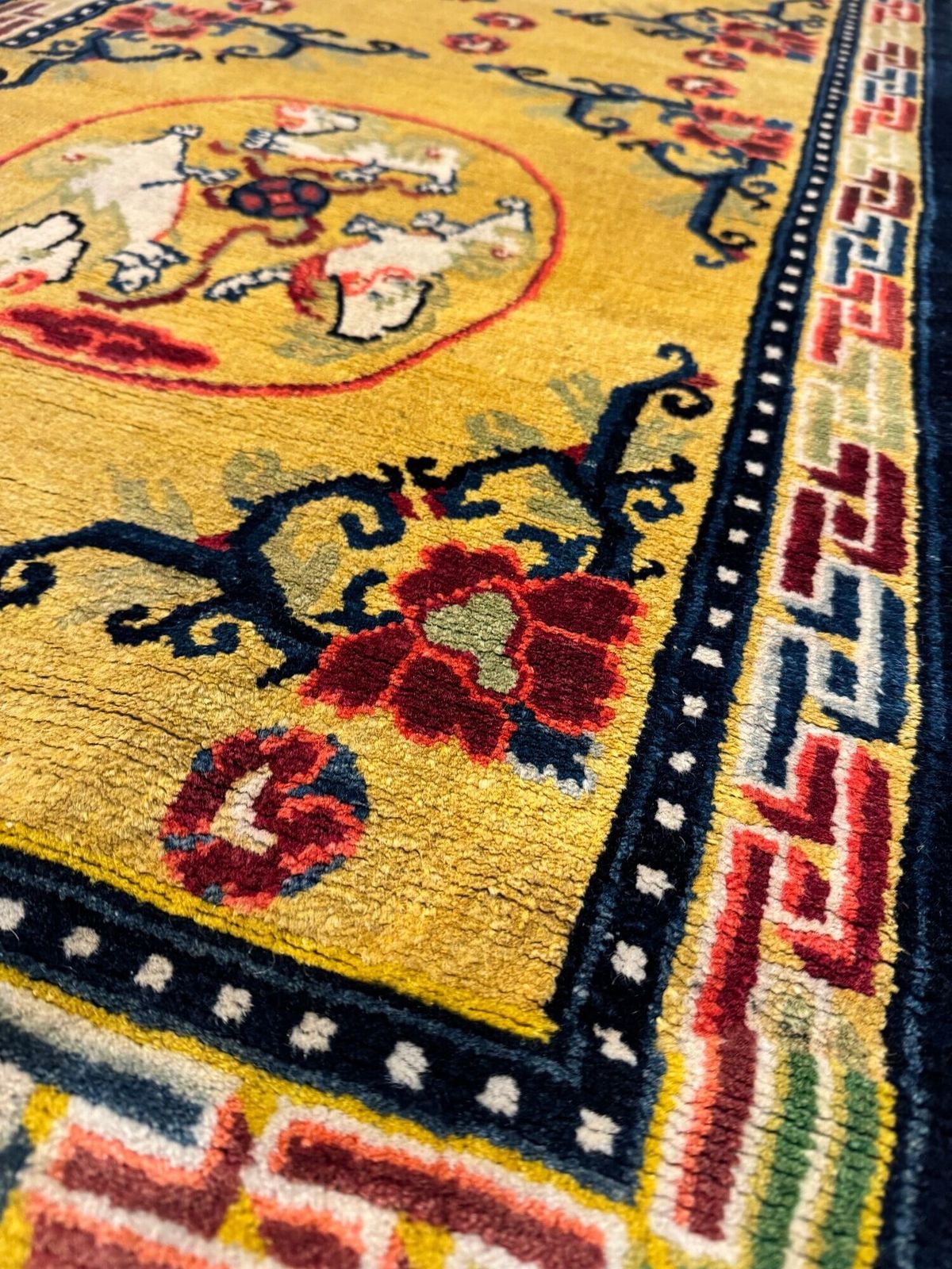 photo furniture Antique Chinese Ningxia Rug 1.70m X 0.77m