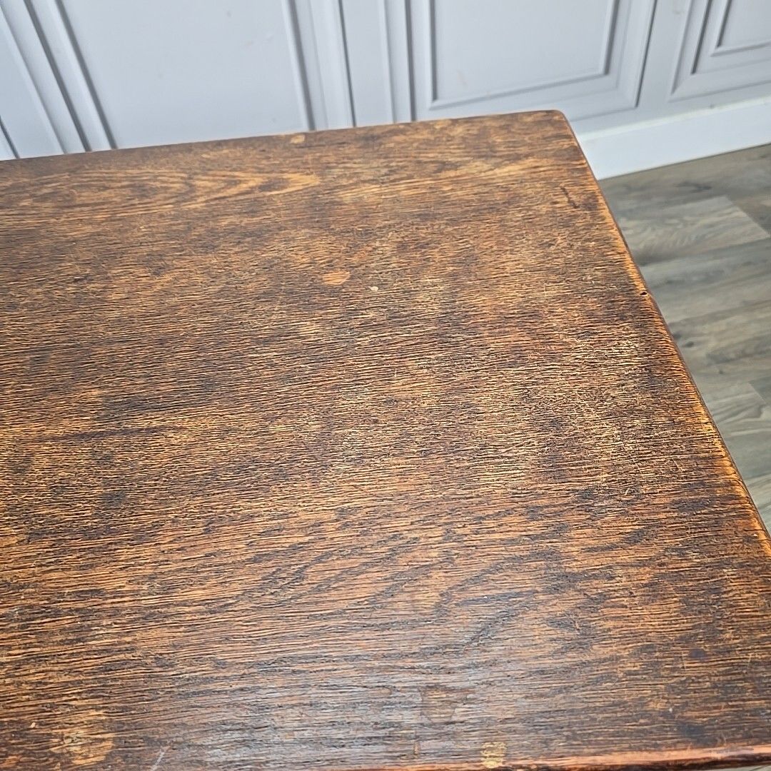 photo buy Antique Wooden Table  Occasional Coffee Side Arts And Crafts Vintage Style