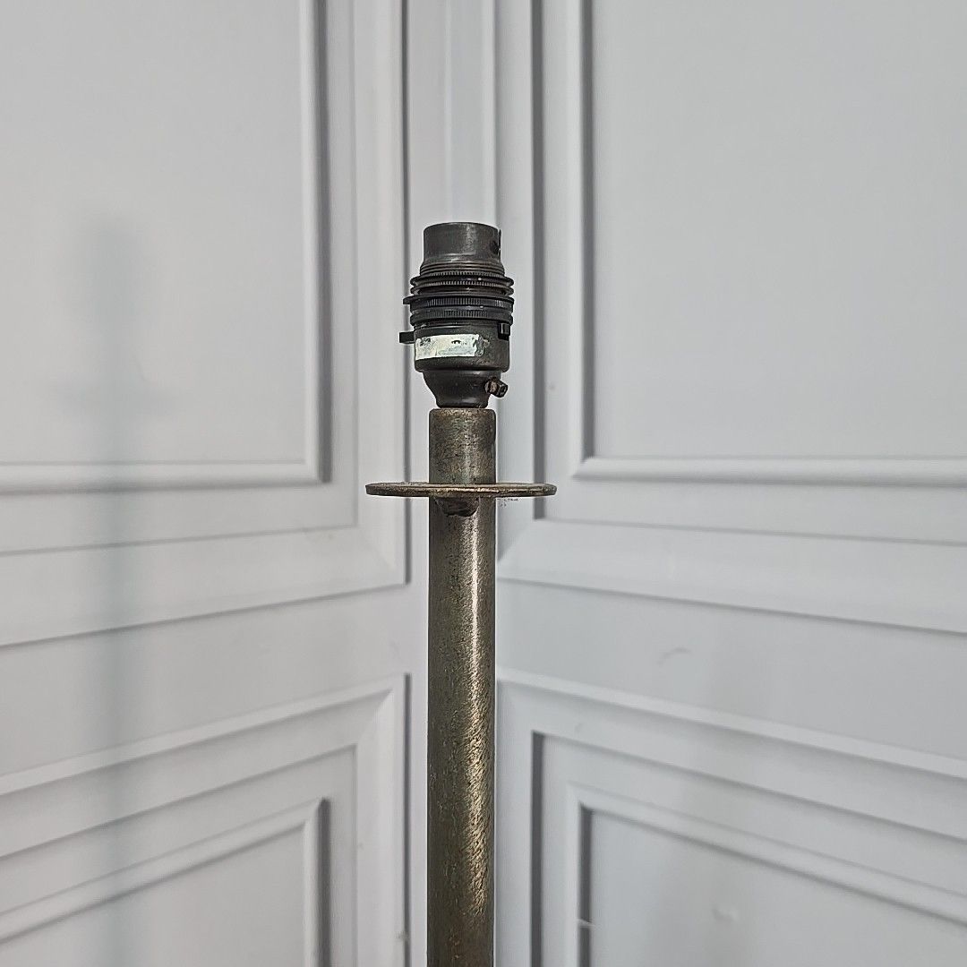 Vintage Standard Lamp Industrial Iron Metal Floor Light Tripod For Rewiring photo Lighting