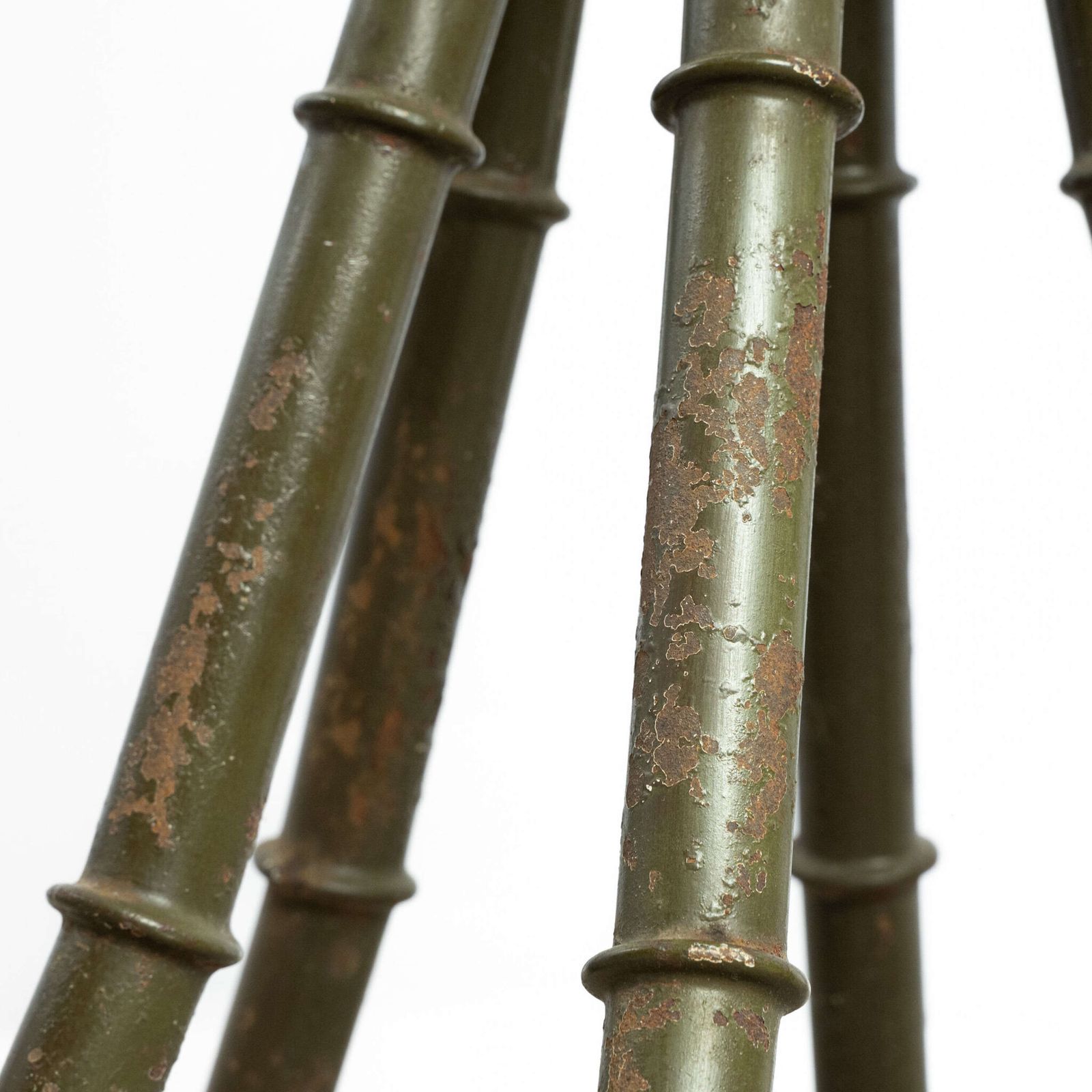 Large Scale 1950’s French Faux Bamboo Pedestals photo Home Decor