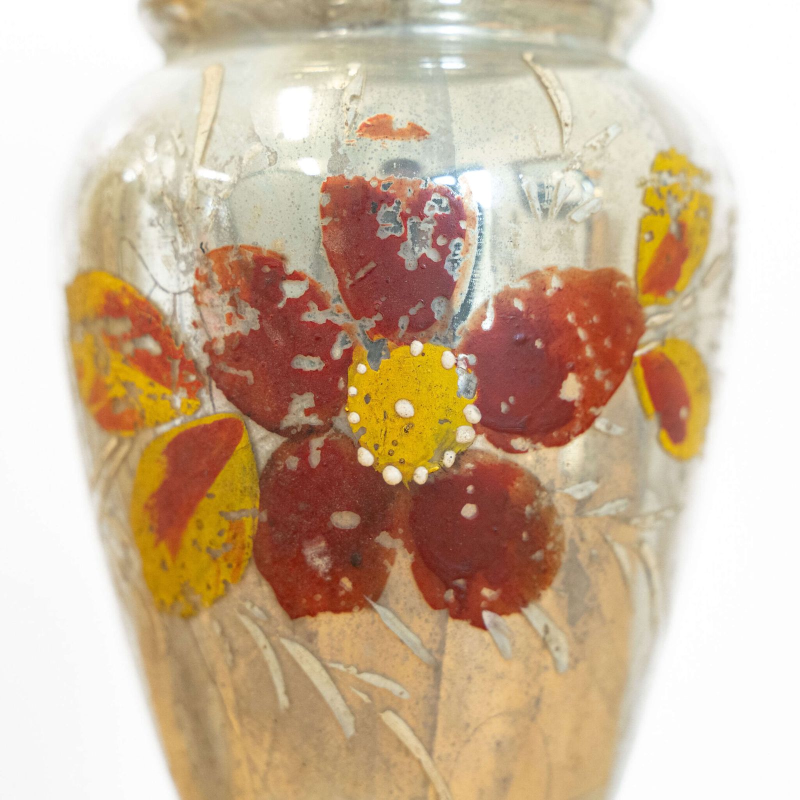 Mercury Glass Vases, 1800s, Antique photo furniture