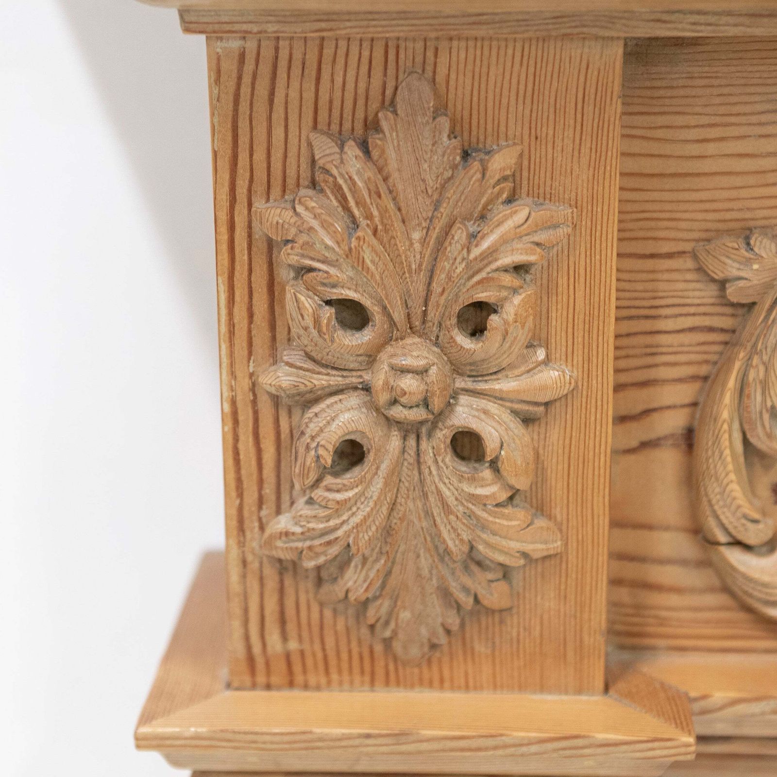 Antique Pine Wooden Fireplace Surround photo Home Fixtures