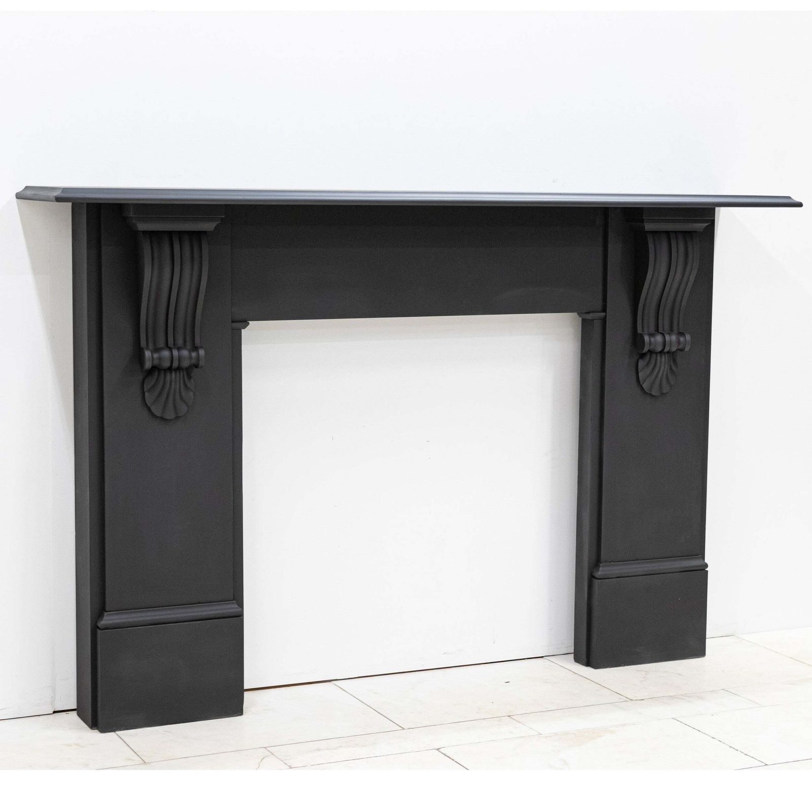 Monumental Antique Victorian Slate Fireplace Surround With Corbels photo furniture