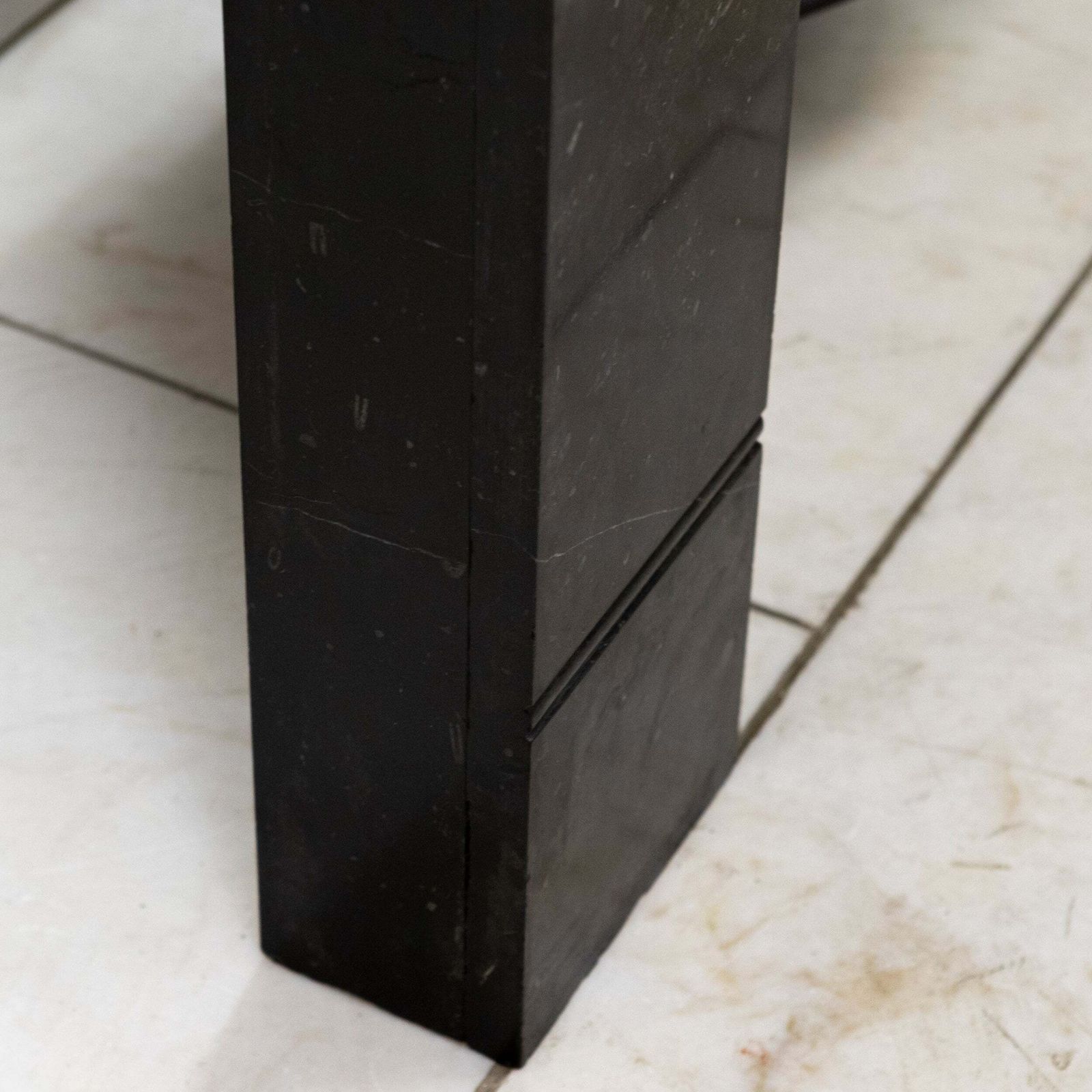 photo buy Antique Georgian Belgian Black Marble Fire Surround & Insert