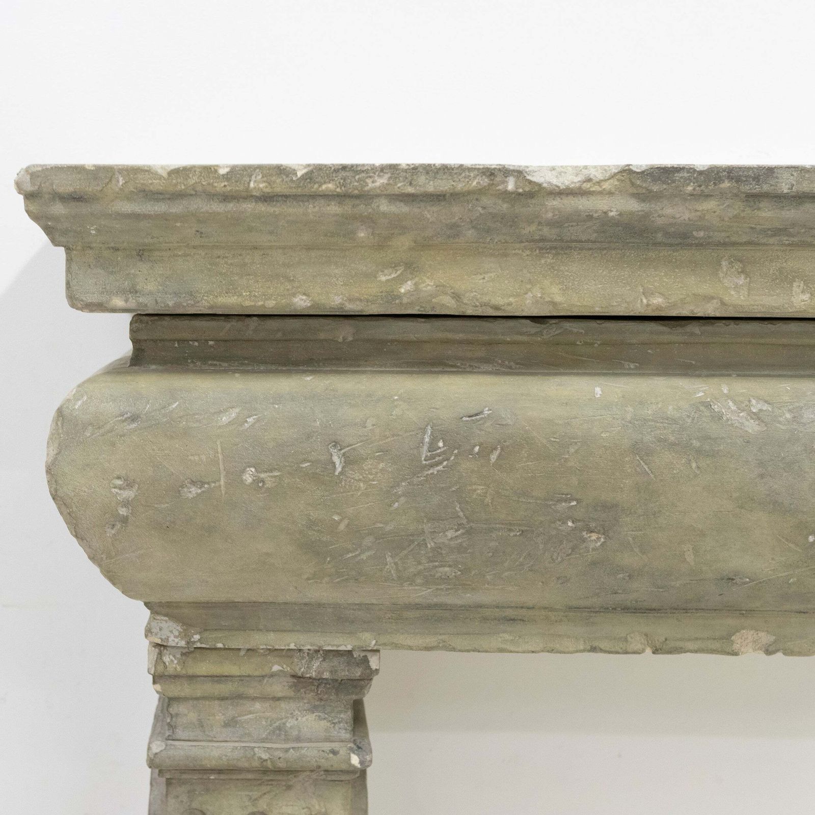 Ornate Carved Antique Stone Fireplace Surroud photo for sale