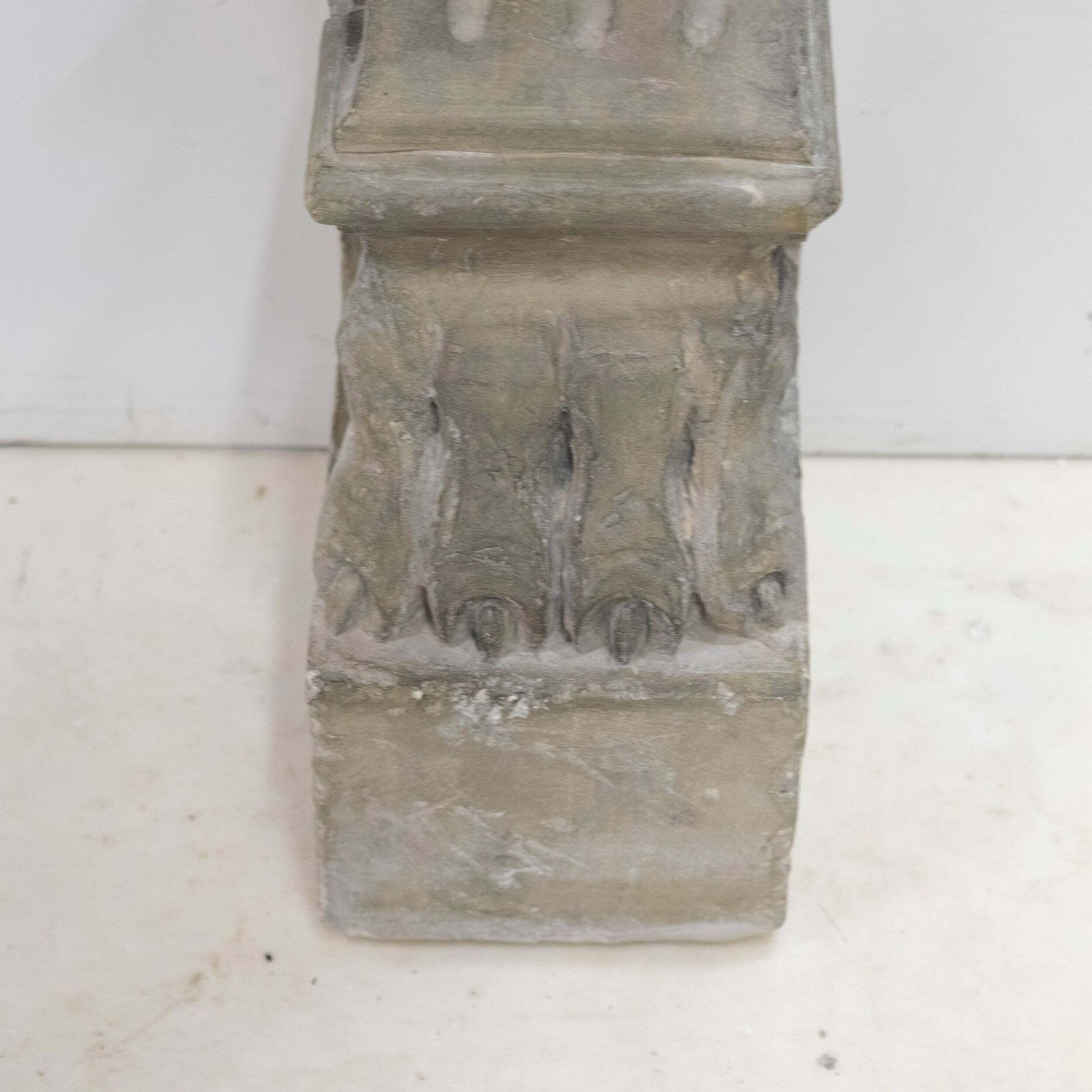 Ornate Carved Antique Stone Fireplace Surroud photo vintage
