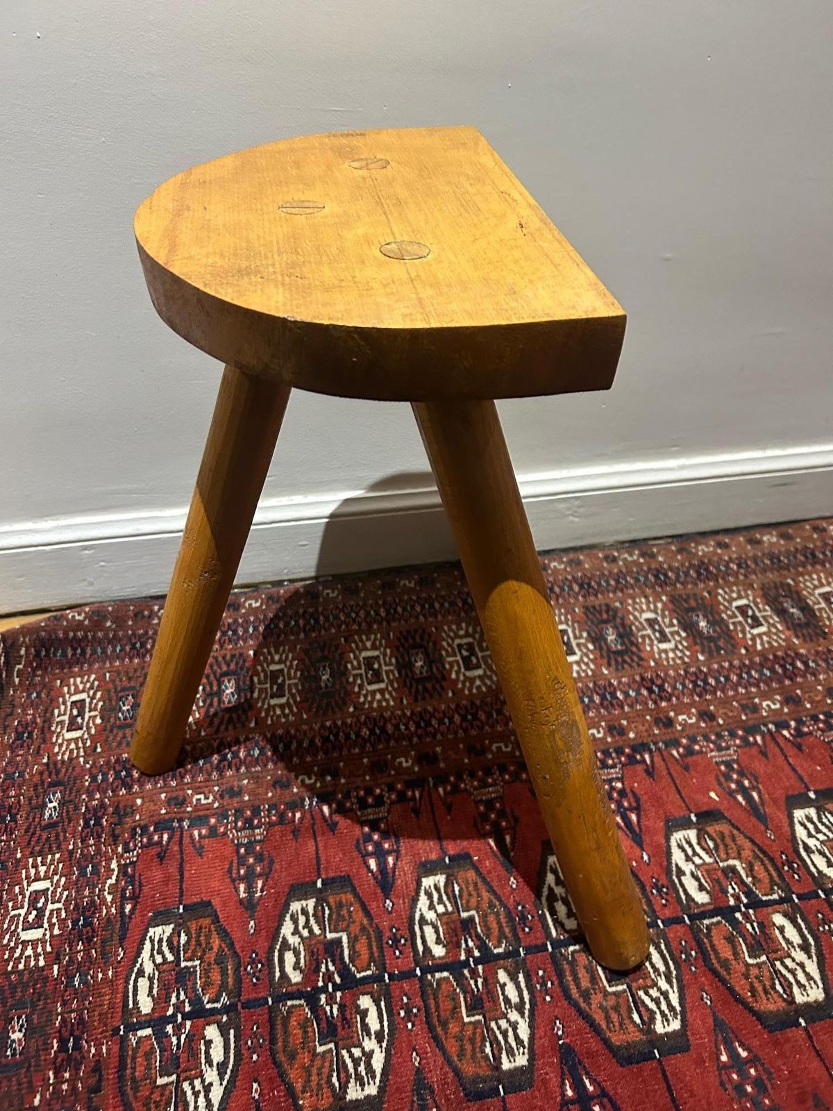 Brutalist Scandinavian Stool, 1950s photo vinterior