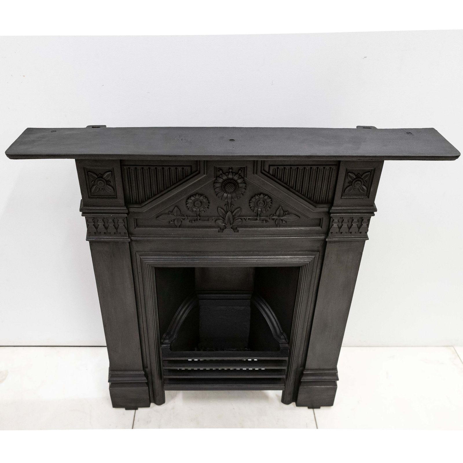 Antique Cast Iron "The Daisy" Combination Fireplace photo 800.0