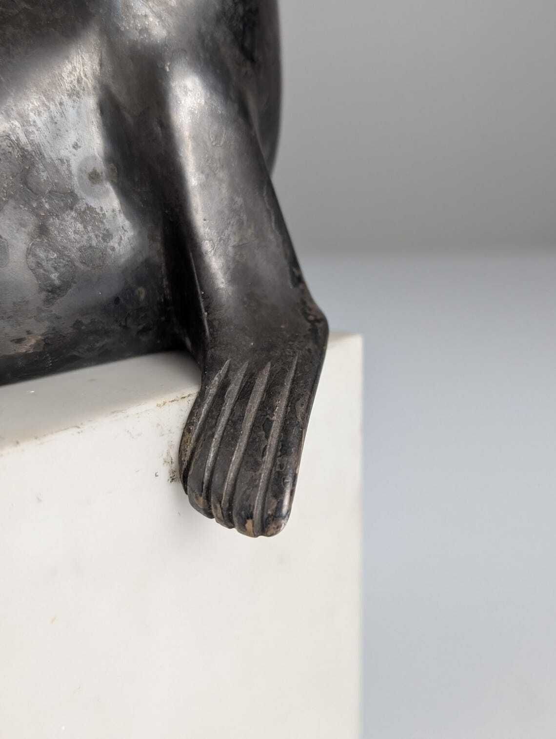 Art Deco Sea Lion Sculpture By Marcel André Bouraine 1920s photo Art