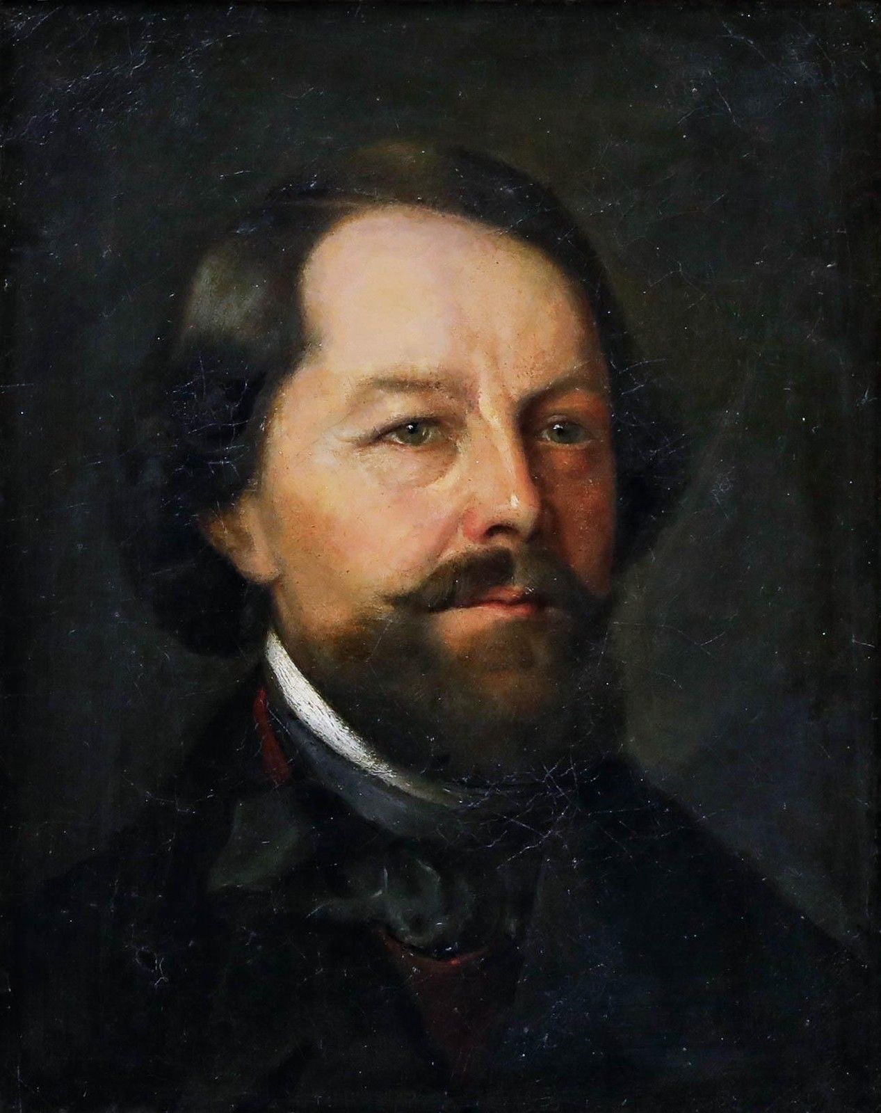 Framed 19th Century Oil Portrait Of A Gentleman photo furniture