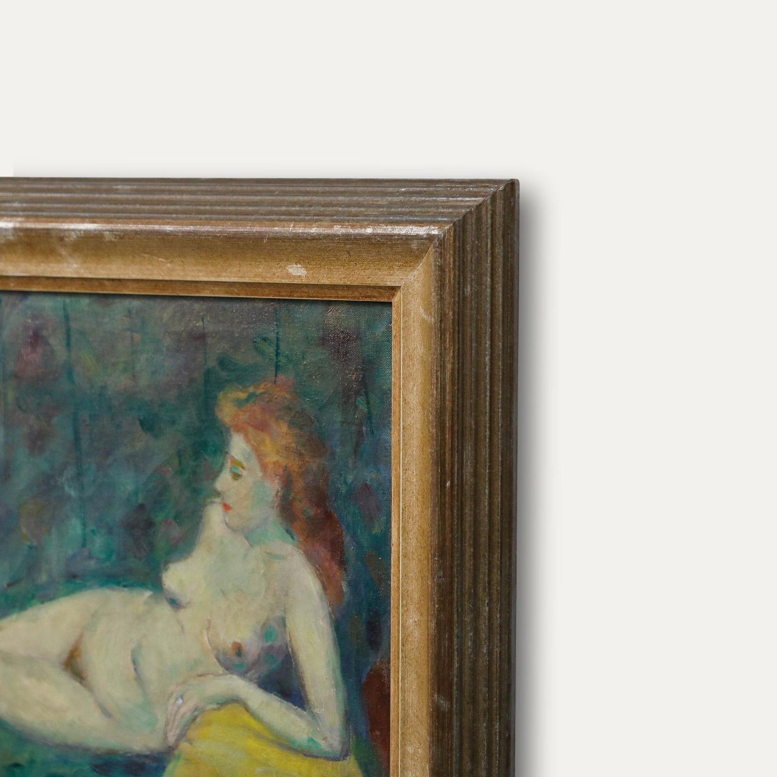Majoor Framed Mid 20th Century Oil, Reclining By The Fruit Bowl photo 550.0