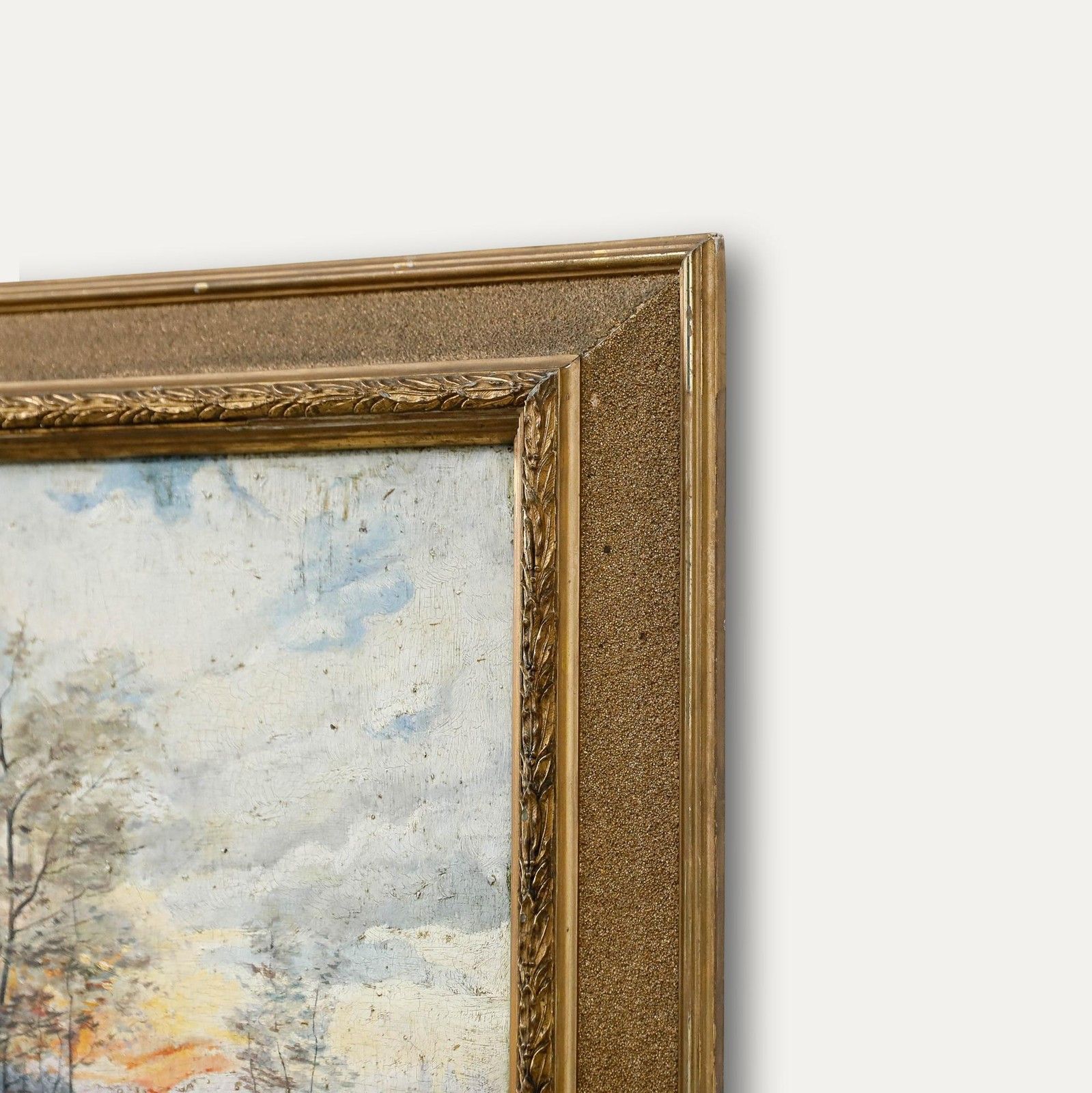 Ella Daser Early 20th Century Oil, Winter Landscape photo vinterior
