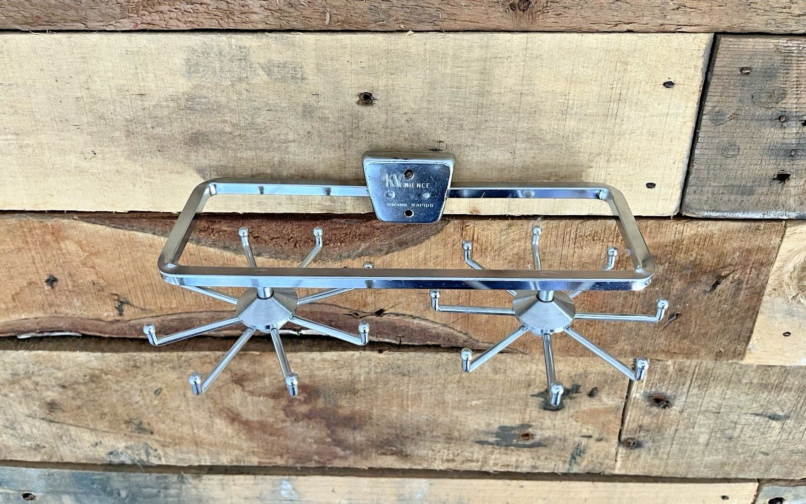 Mid Century Modern 60's Atomic Sputnik Revolving Tie Hook Stand Rack Jewellery photo Furniture
