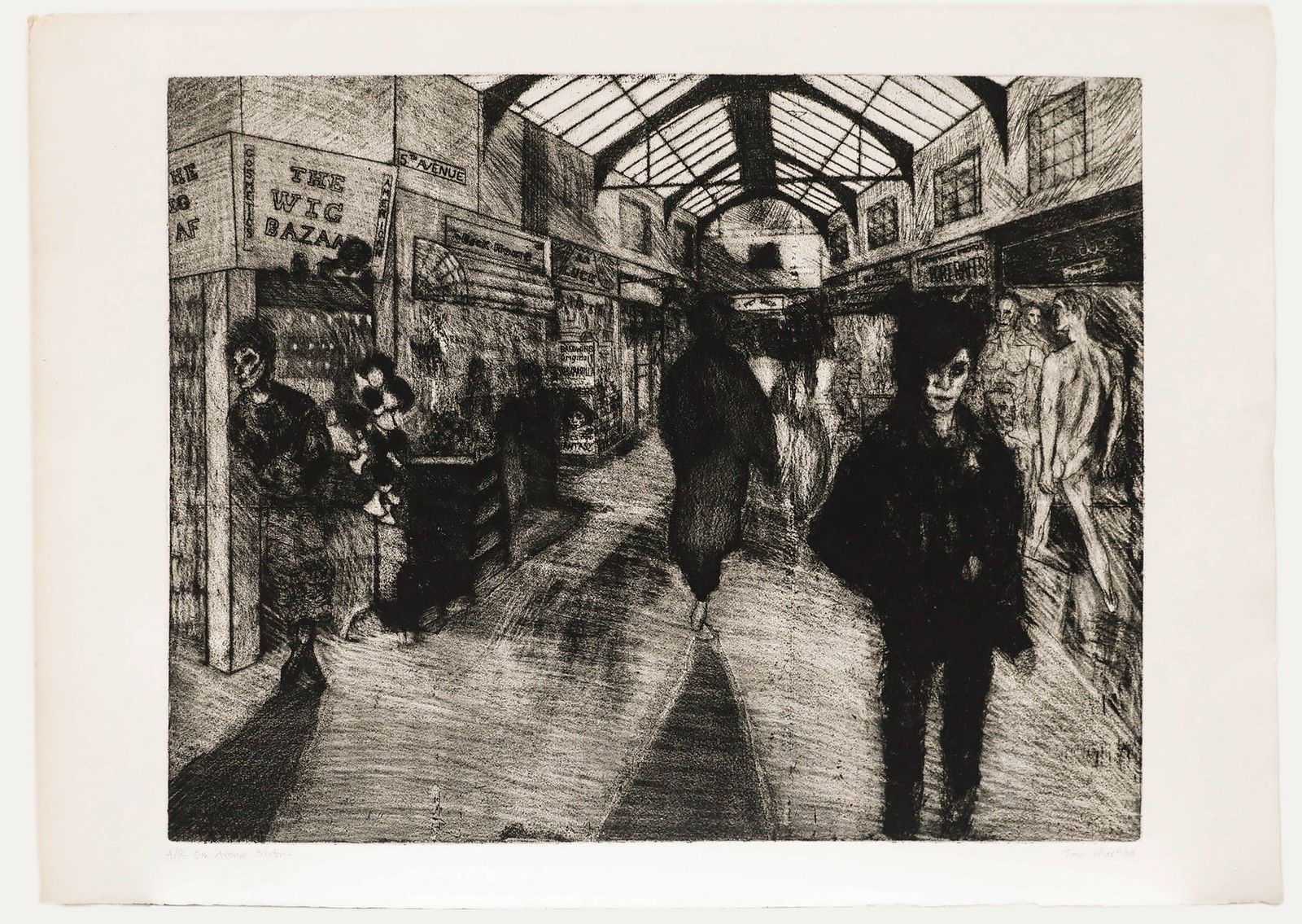 Toni Martina Re (1956 2017) 20th Century Etching, 5th Avenue Brixton