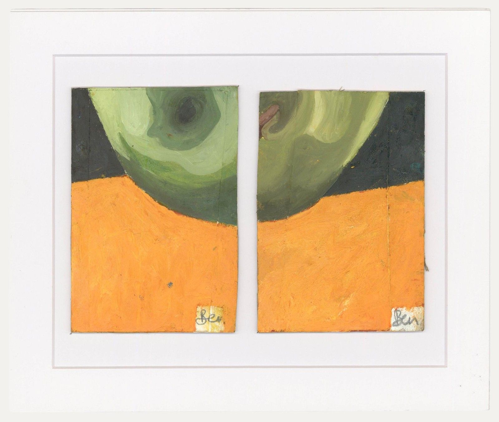 Ben Carrivick Contemporary Oil, Sections Of An Apple
