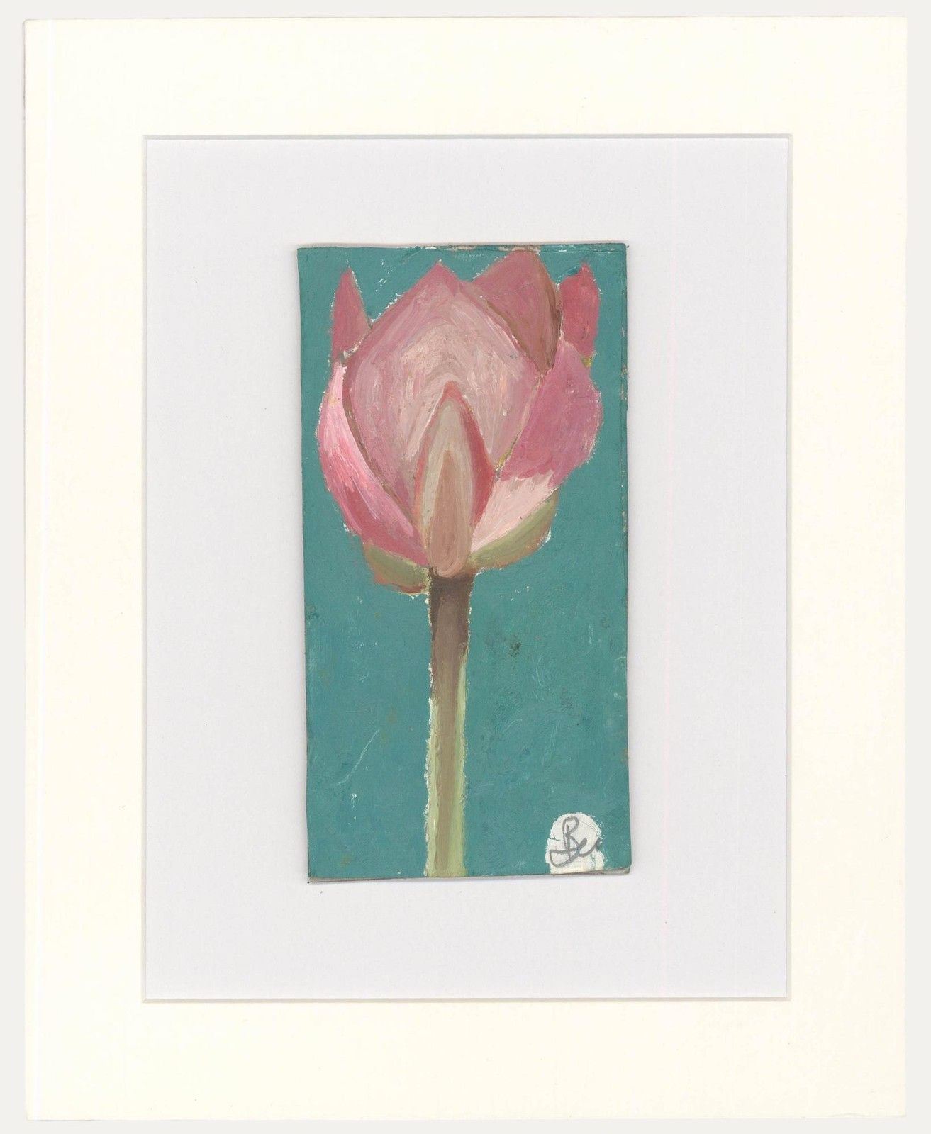 Ben Carrivick Contemporary Oil, Pink Tulip