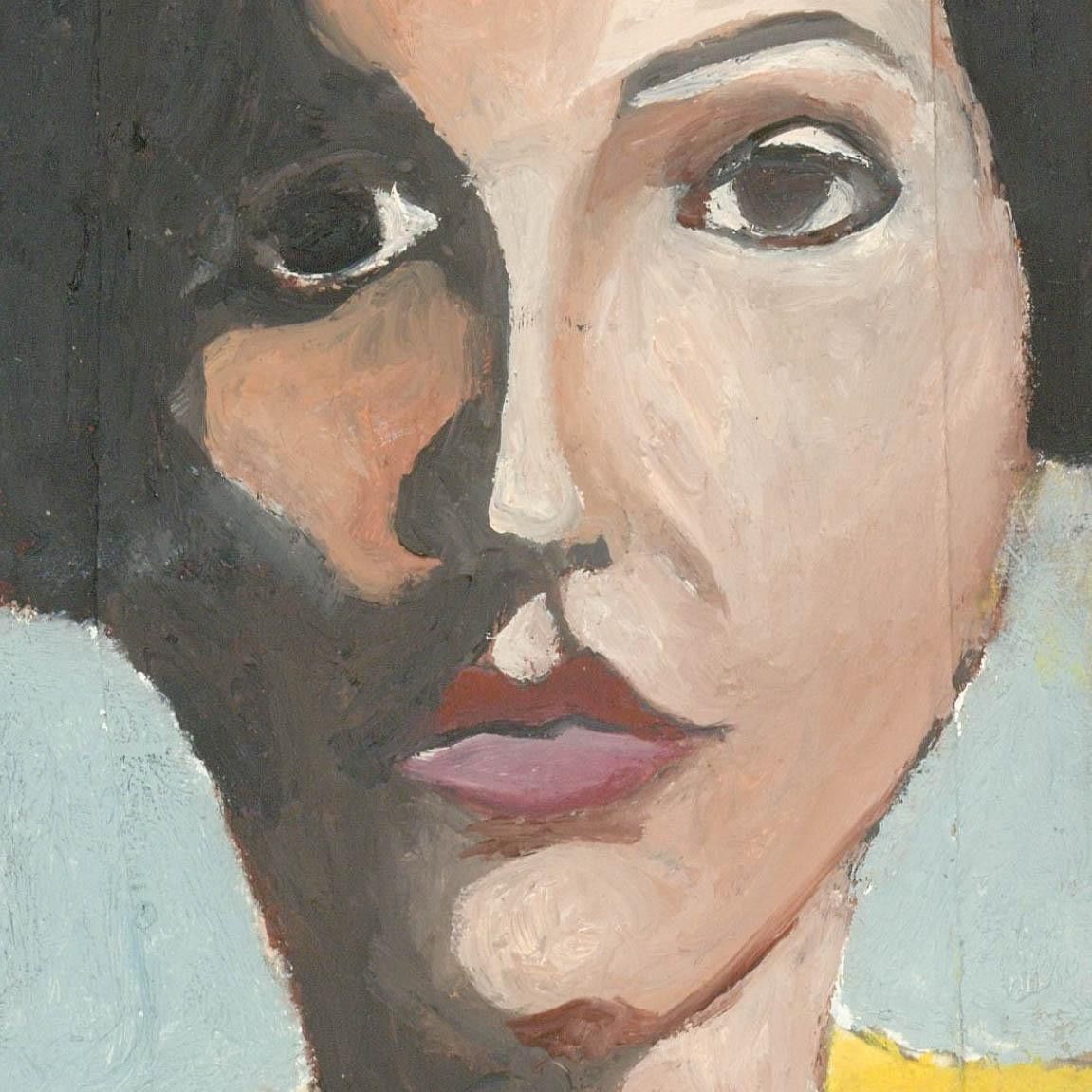 Ben Carrivick Contemporary Oil, Lady In Yellow photo Art