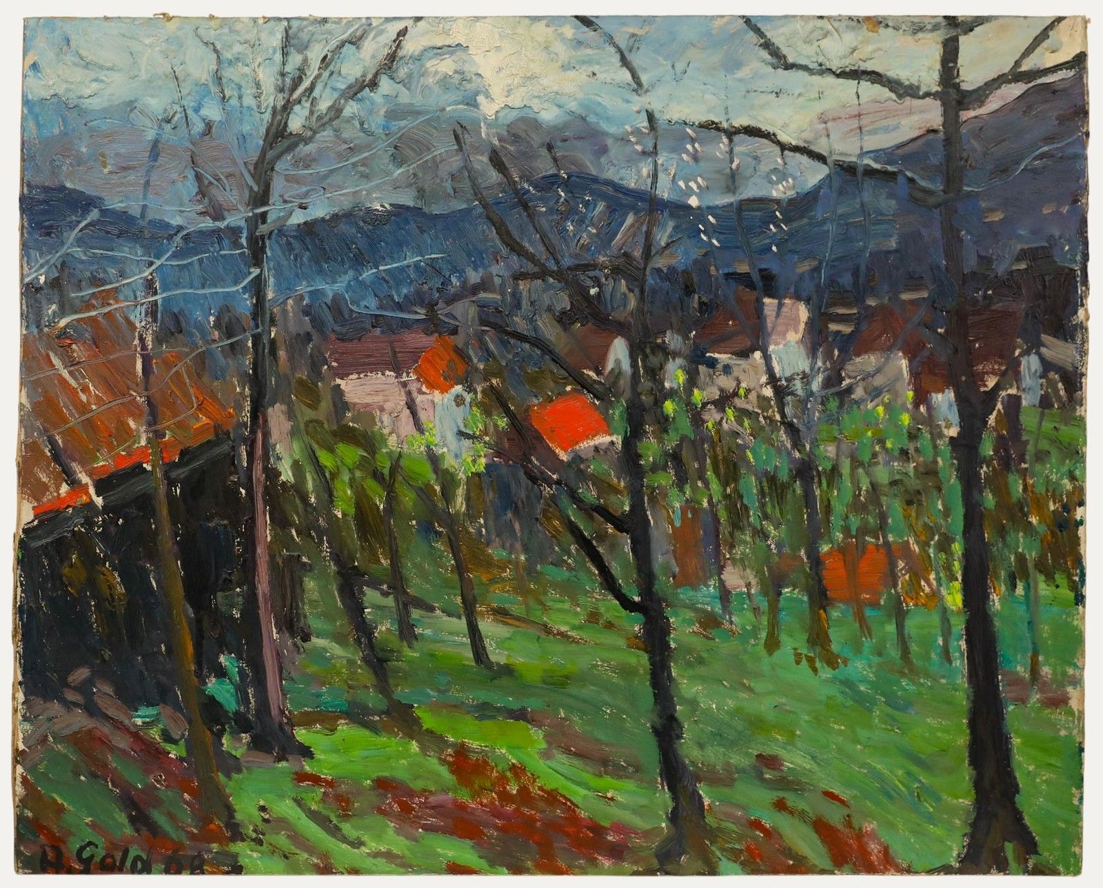 Anton Gold (1914 1970) 1968 Oil, In Evening Light