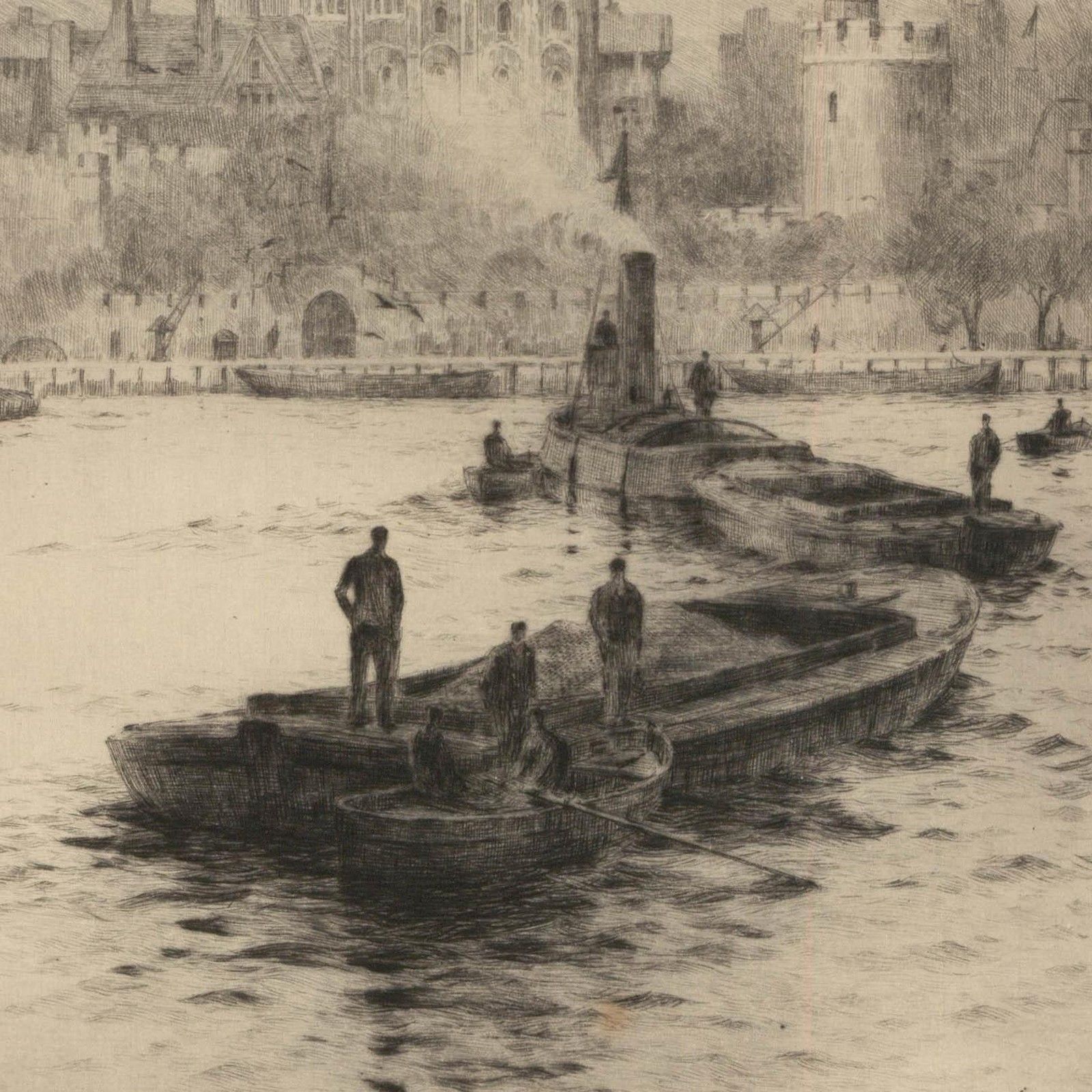 Rowland Langmaid Ra (1897 1956) Etching, The Tower Of London photo for sale