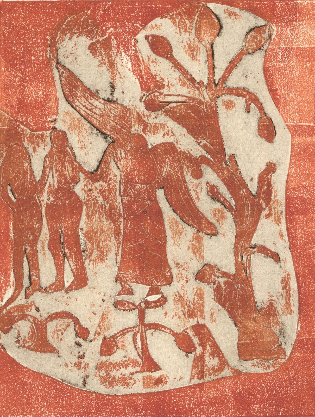 Patricia Johnstone (1944 2023) Contemporary Aquatint, Adam & Eve photo furniture