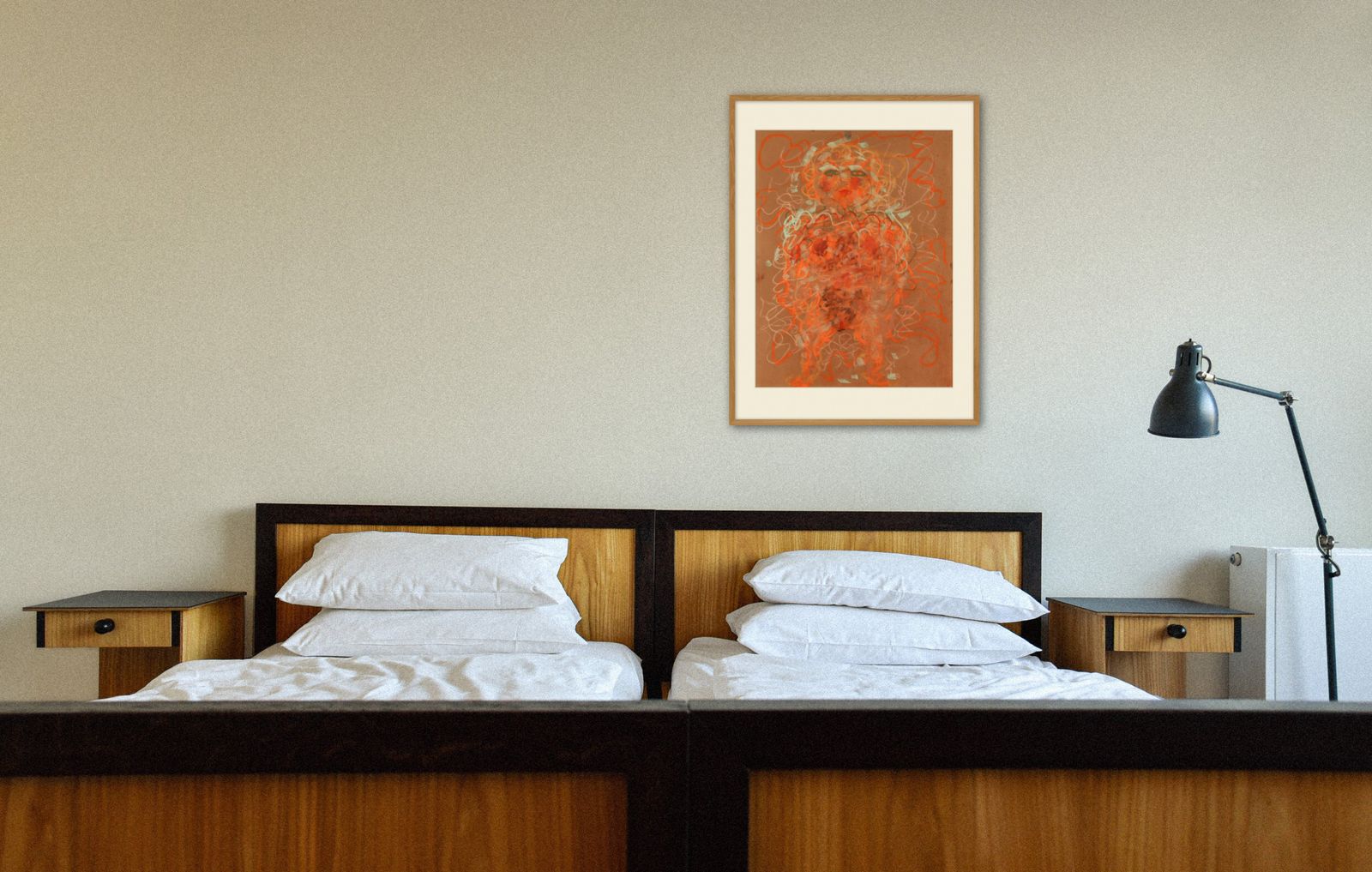 Wild Semi Abstract Nude By Important British Painter photo for sale