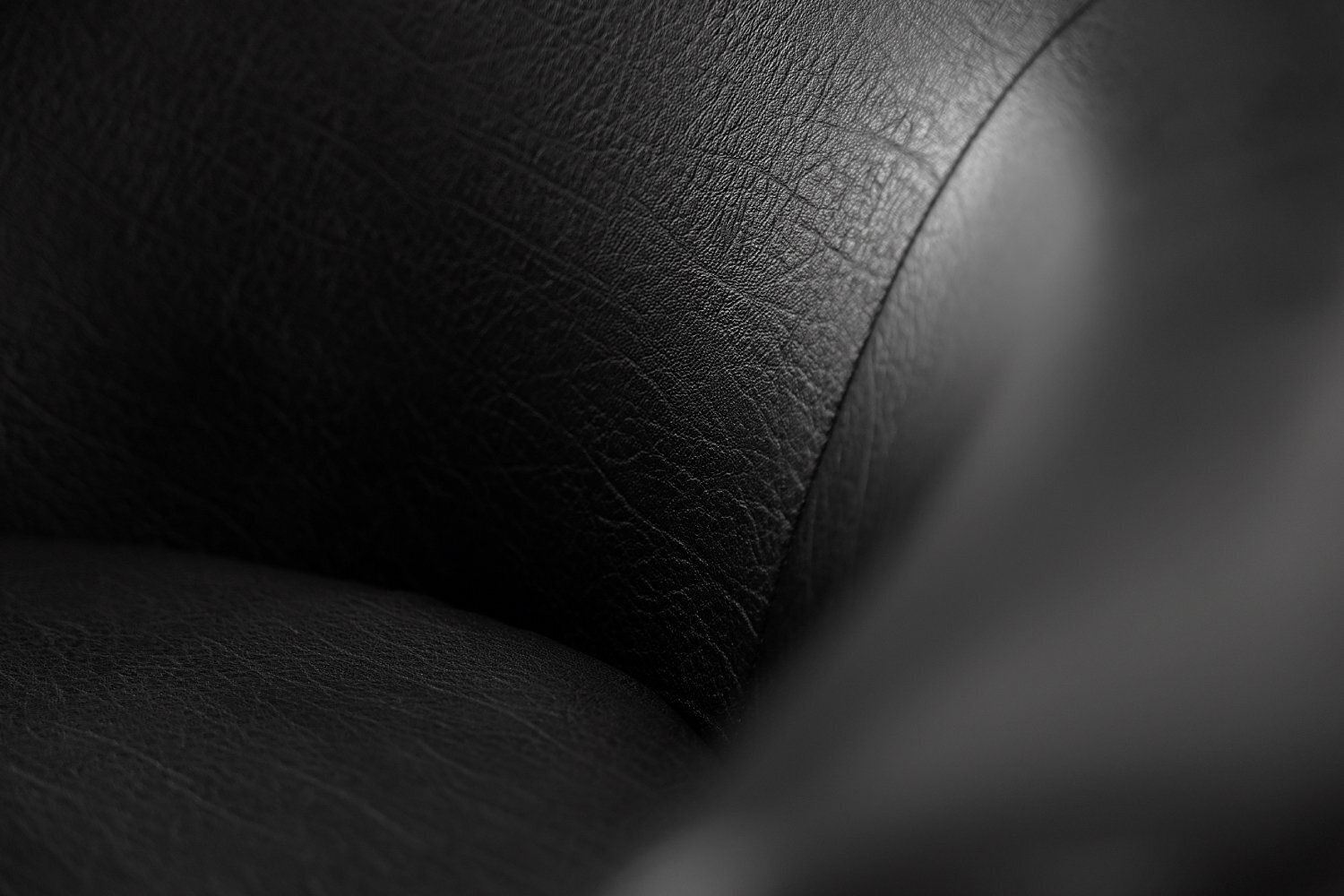 photo furniture Mid Century Scandinavian Modern Black Swivel Chairs, 1970s, Set Of 2