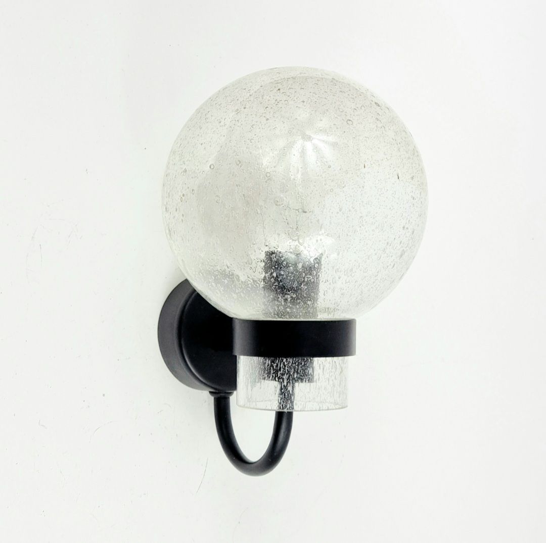 Set Of 3 Vintage Glass Wall Lights From Limburg, Germany, 1970s/1980s photo furniture