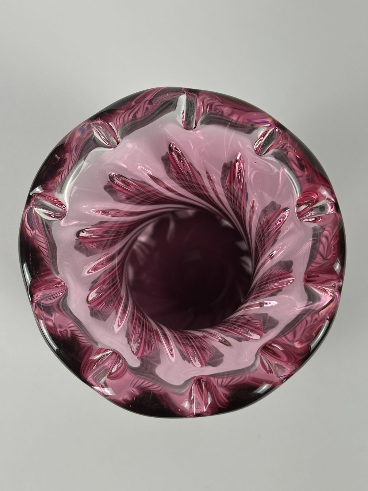Pink Czech Cased Glass Vase By Josef Hospodka For Chribska, 1970s photo 290.0
