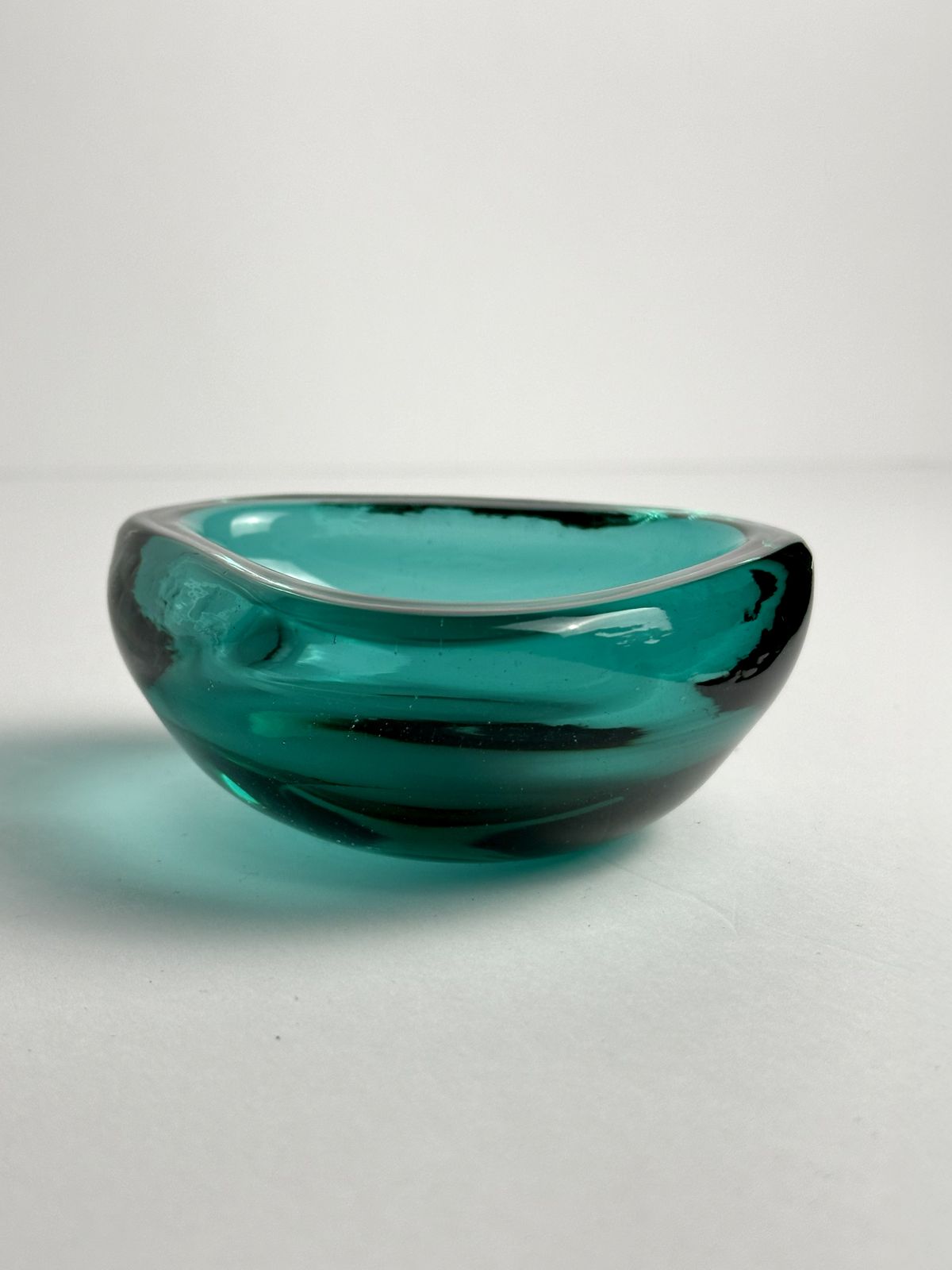 photo furniture Small Green Murano Glass Geode Bowl By Archimede Seguso, Mid Century Italian