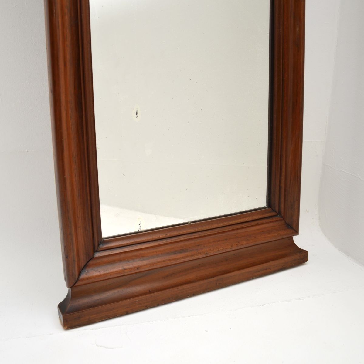 Antique Victorian Carved Walnut Mirror photo Home Decor