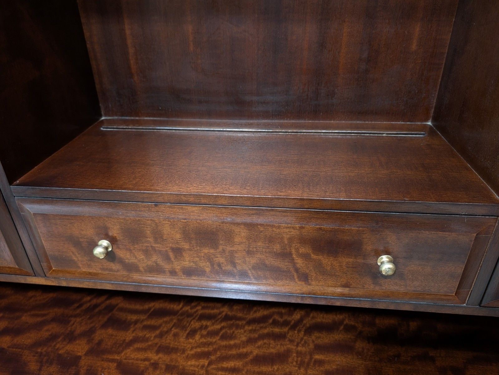 Vintage Stag Minstrel Welsh Dresser Mahogany Sideboard Display Cabinet photo vintage