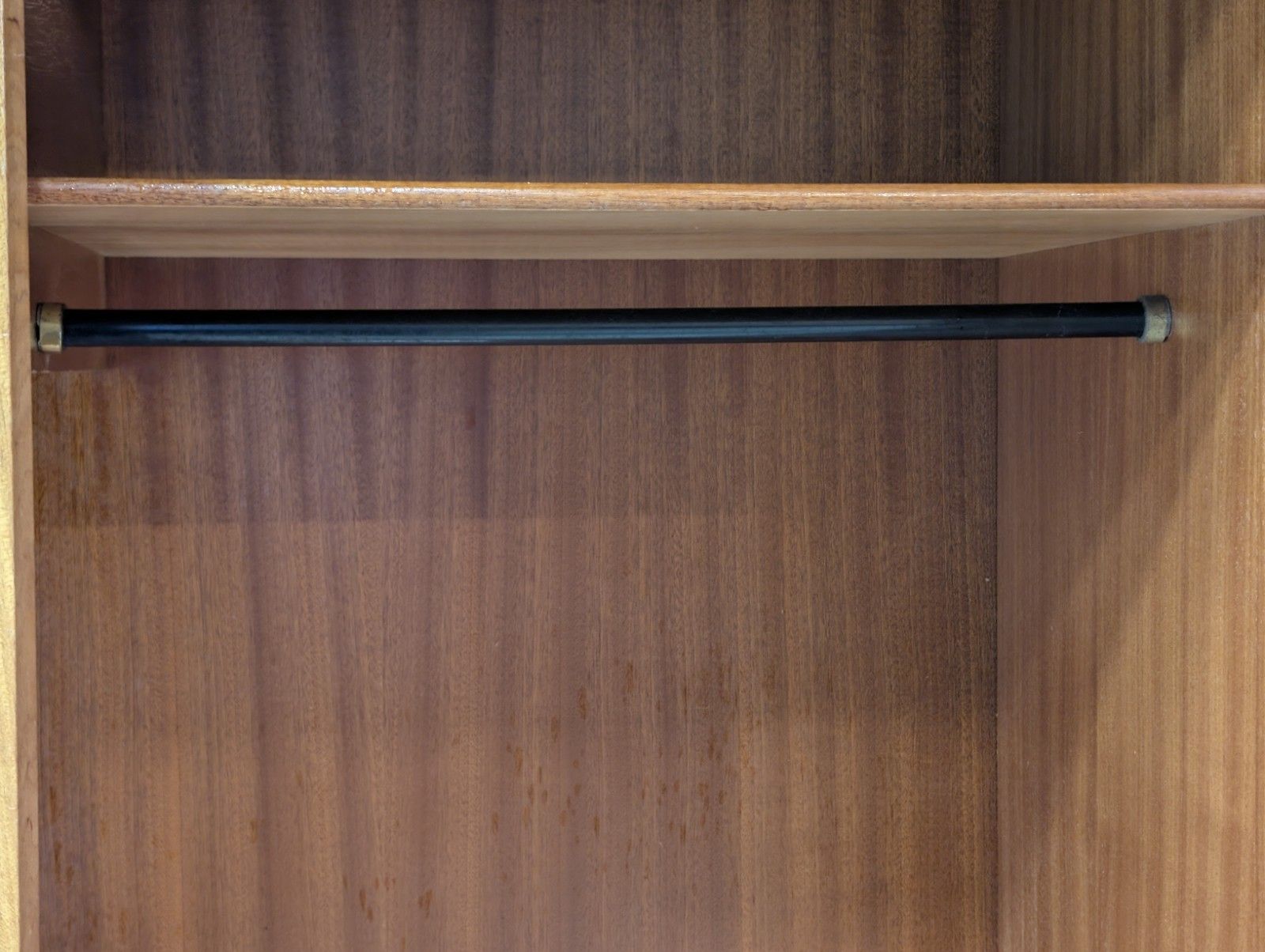 295.0 Vintage Uniflex Teak Double Wardrobe Mid Century Modern Uniflex photo