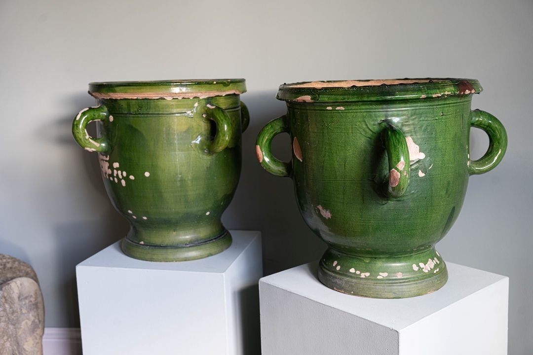 photo furniture A Pair Of Large French Castelnaudary Vases