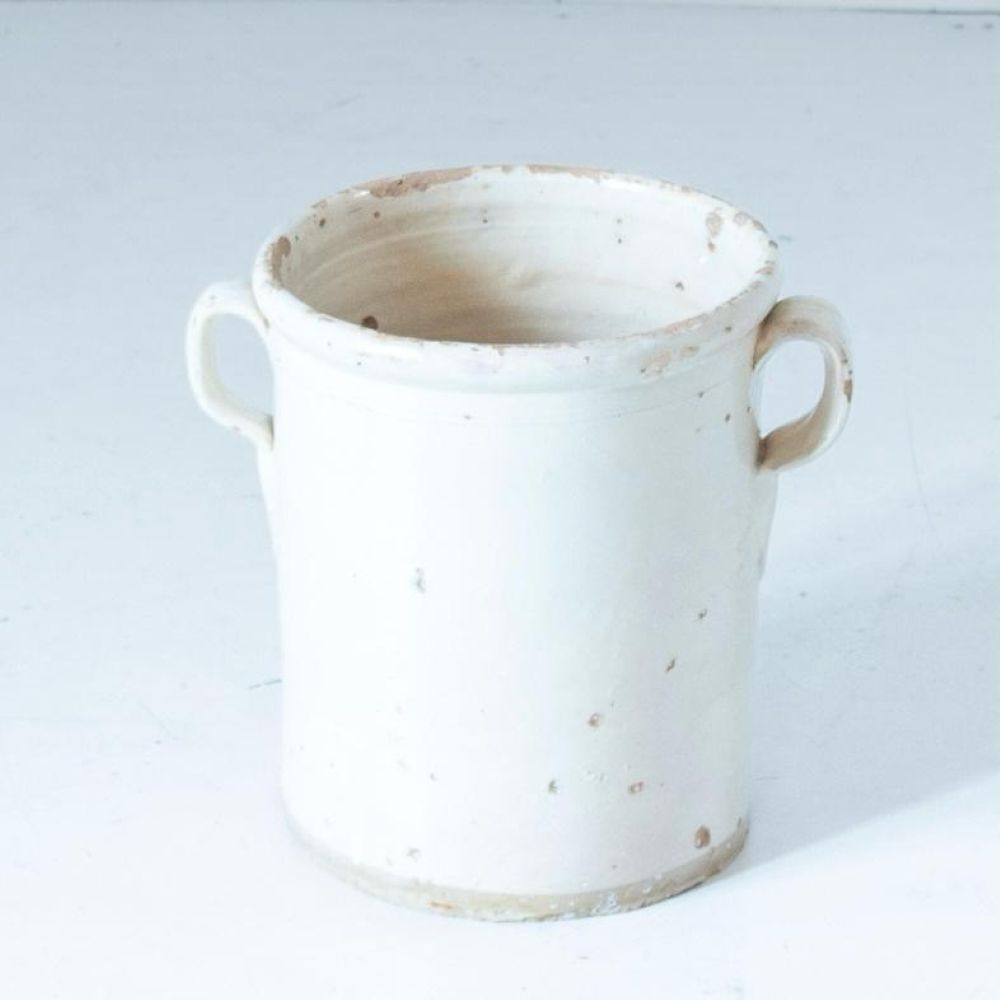 photo vinterior Antique Handmade Ceramic Vases, Set Of Three, Italy 1900 Circa