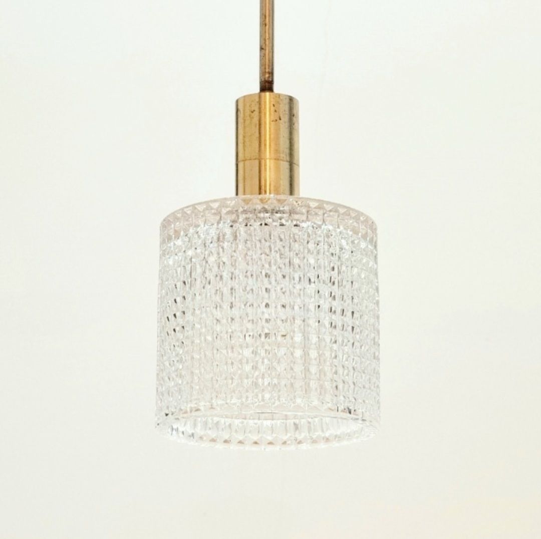 Mid Century Scandinavian Crystal Glass & Brass Ceiling Light By Carl Fagerlund For Orrefors, Sweden, 1960s photo furniture