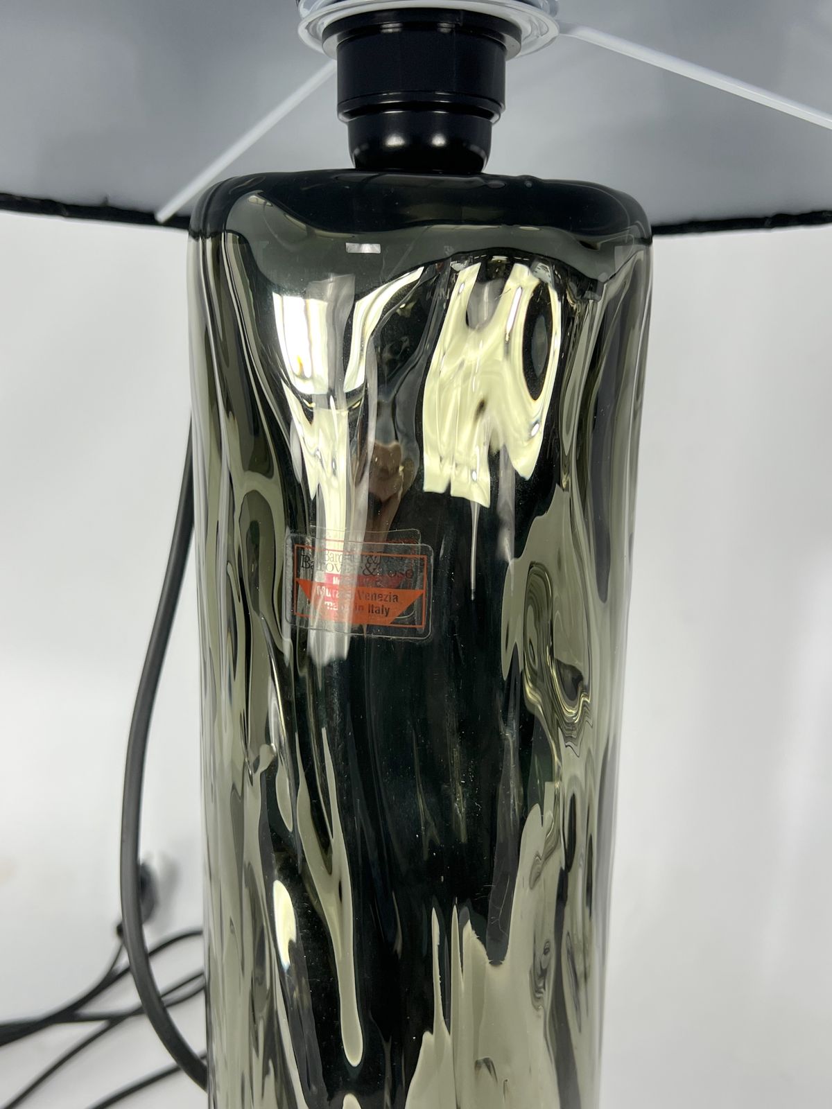 photo furniture Barovier & Toso, Pair Of Murano Glass Table Lamps From 70s. Labeled